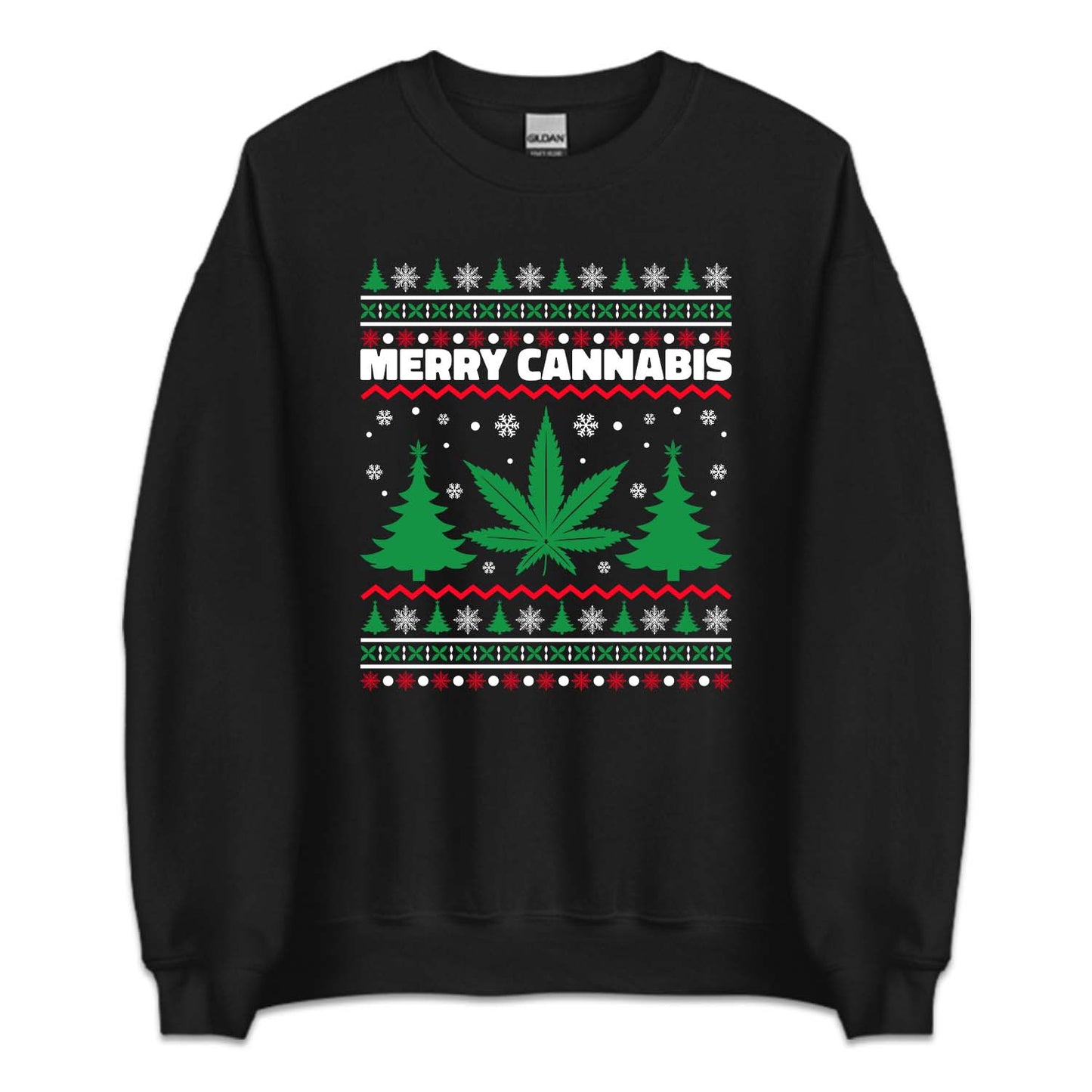 Merry Cannabis Weedmas Ugly Christmas | PRODUCT CODE: MTCNBSWEDU