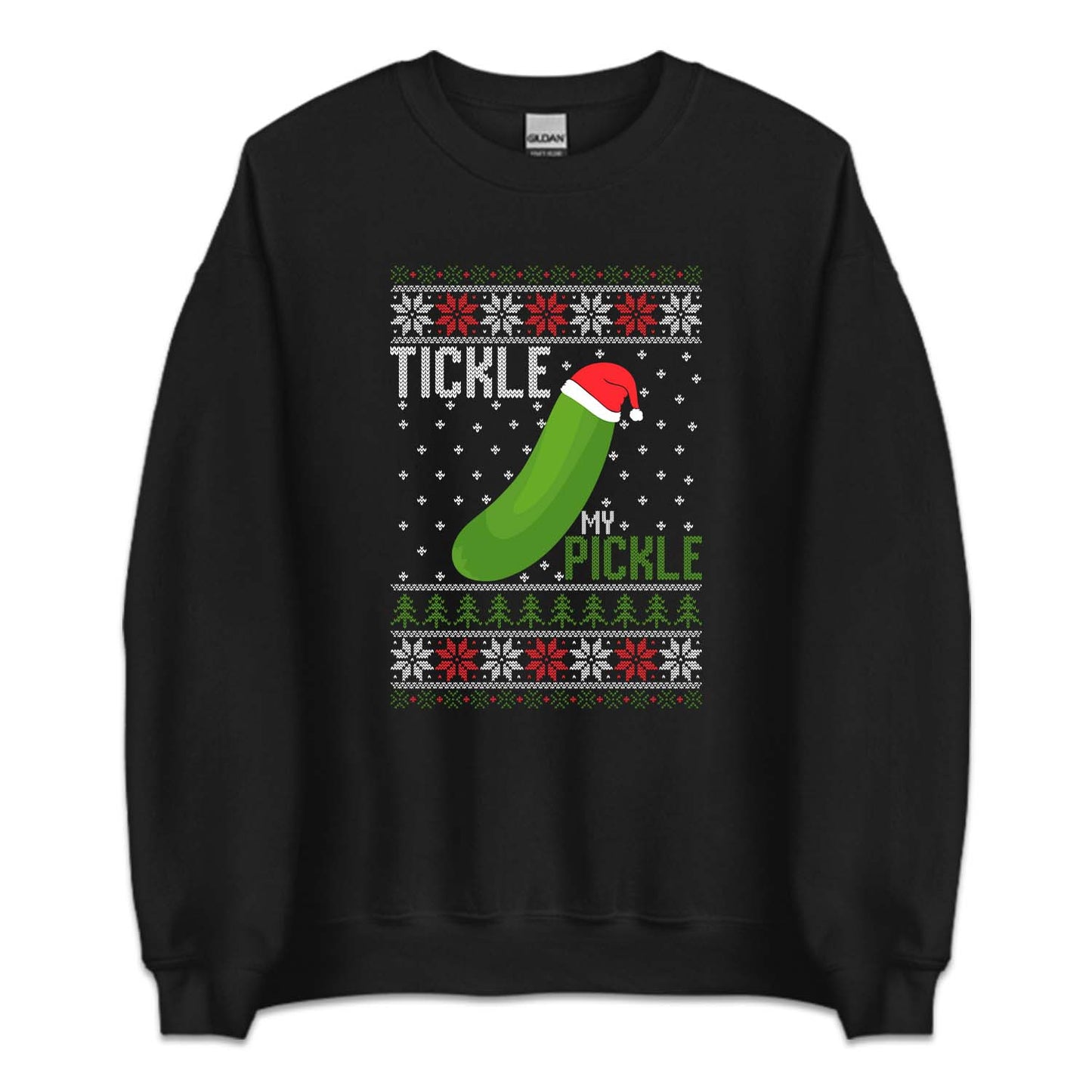 Tickle My Pickle Ugly Xmas Humor Naughty Christmas Pun | PRODUCT CODE: TCKPLMYGND