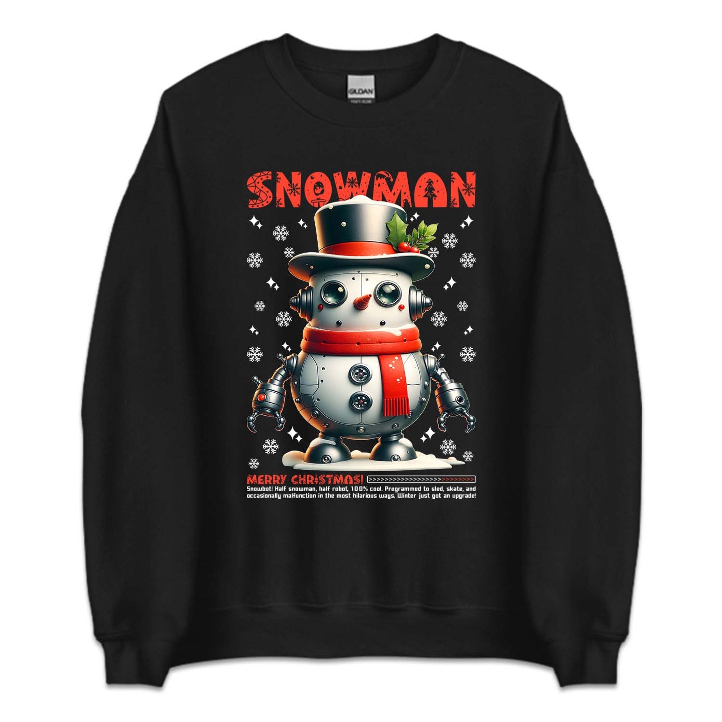 Robotic Snowman Merry Christmas Futuristic Xmas Robot Snowman | PRODUCT CODE: RBTCSNMWRY