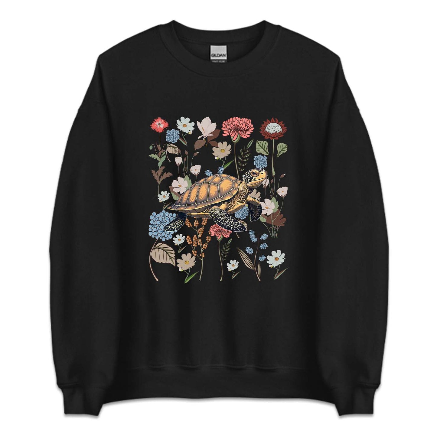 Vintage Floral Sea Turtle | PRODUCT CODE: VGTFLOSERT