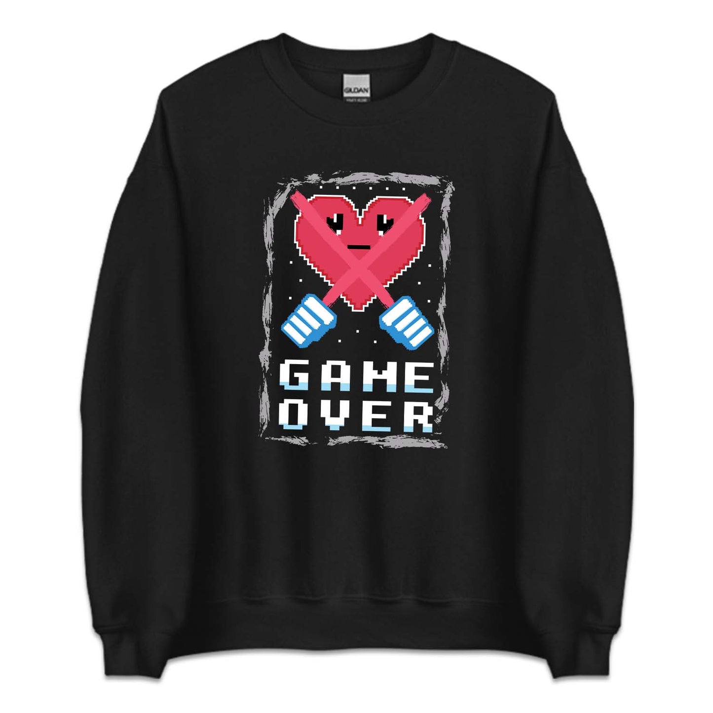Retro Gaming Pixel Heart Game Over Arcade Style | PRODUCT CODE: PLXEHRTGMO