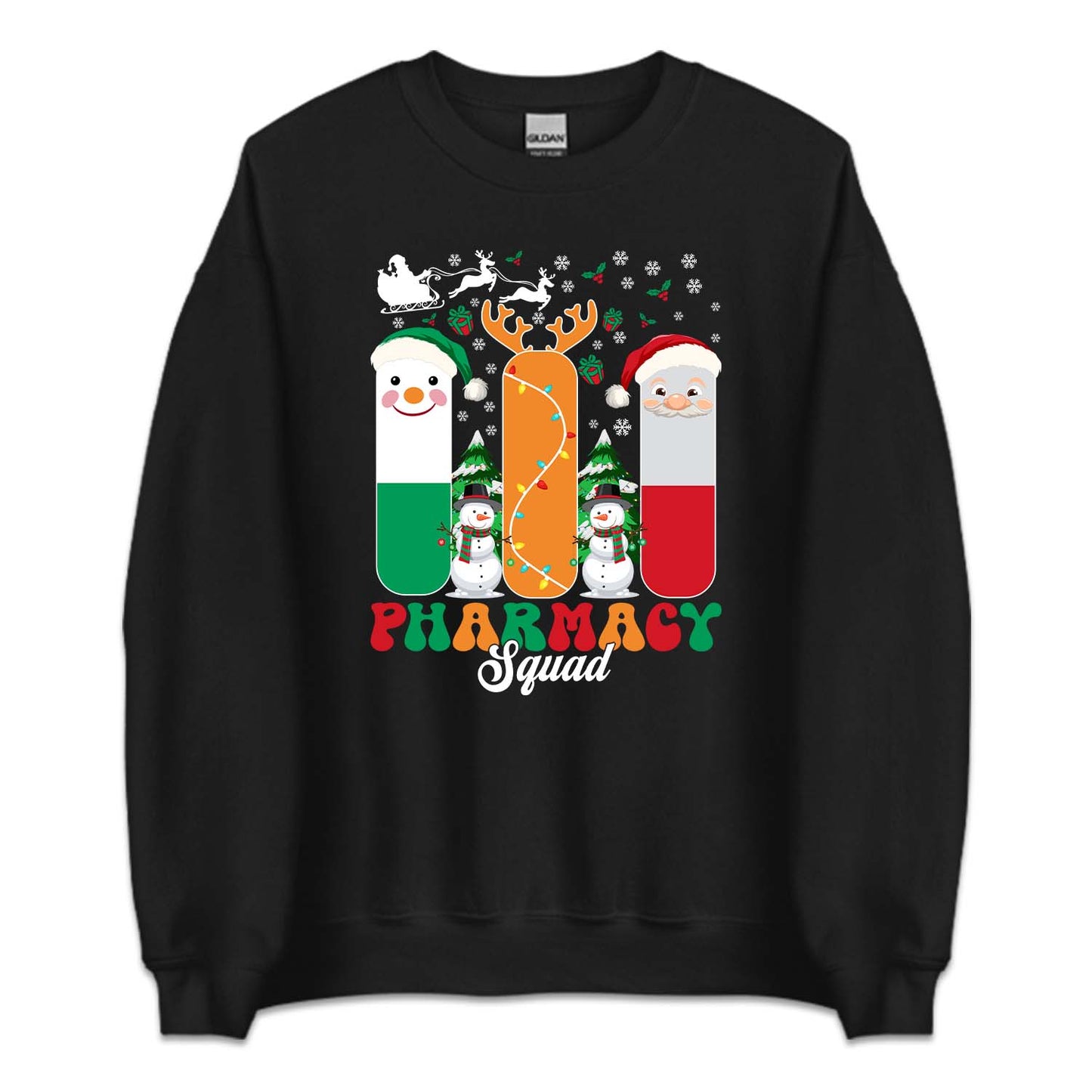 Pharmacy Pills Squad Christmas Pharmacist Xmas | PRODUCT CODE: PHRSQDUCHRM