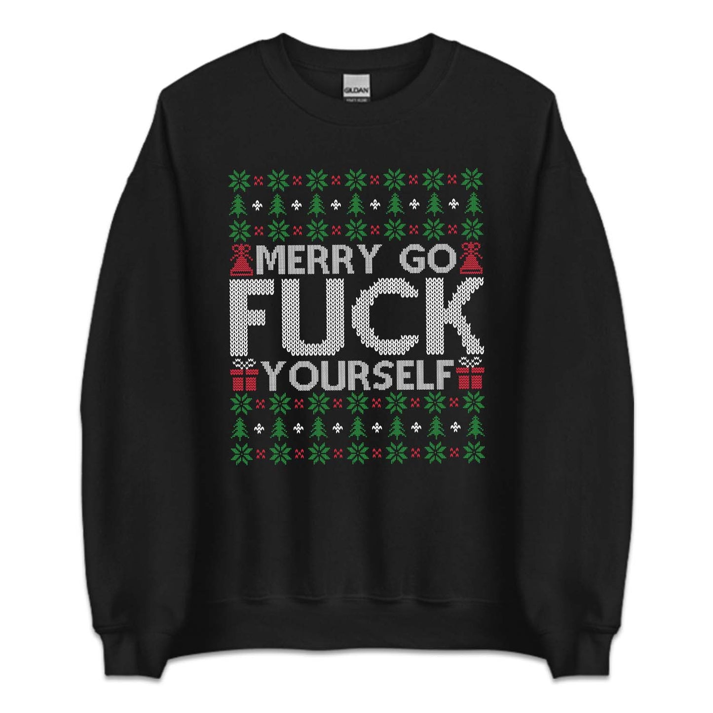 Merry Go Fuck Yourself Ugly Christmas Offensive Xmas Gag | PRODUCT CODE: MYREGFCKYS
