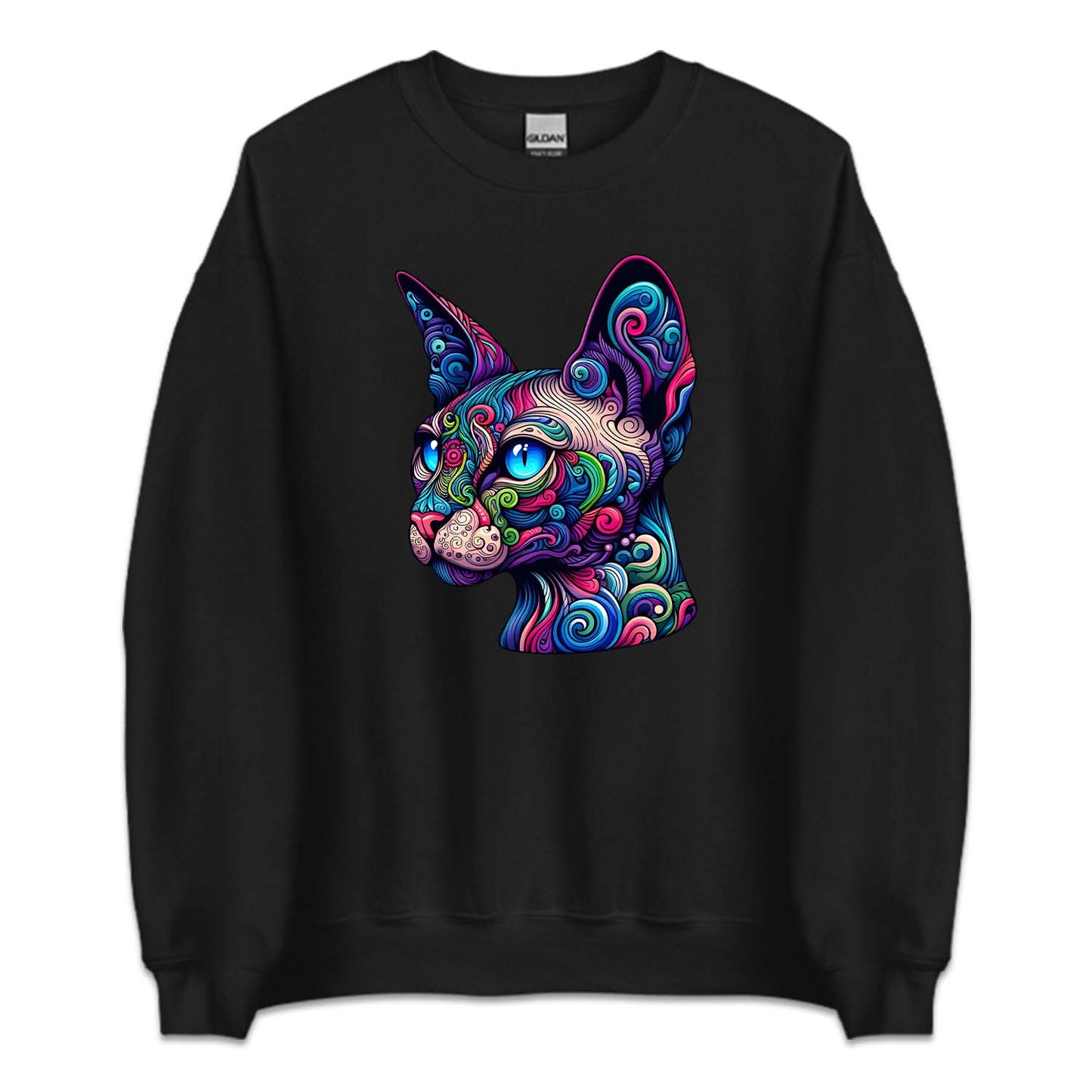 Psychedelic Colorful Sphynx Cat | PRODUCT CODE: SPXHCTPSY