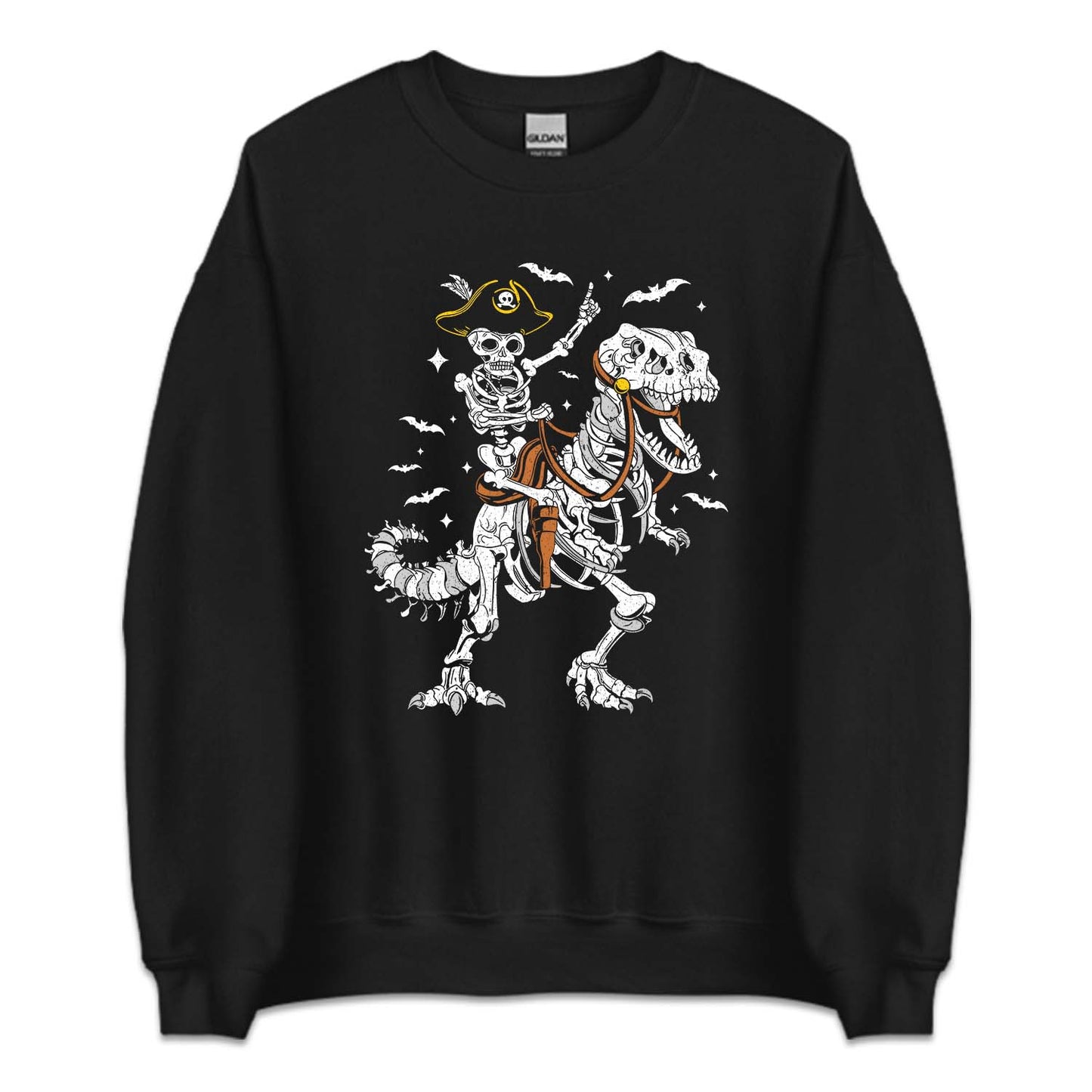 Halloween Pirate Skeleton Riding Dinosaur Funny Trex Pirate | PRODUCT CODE: HLDNSPRTXRS