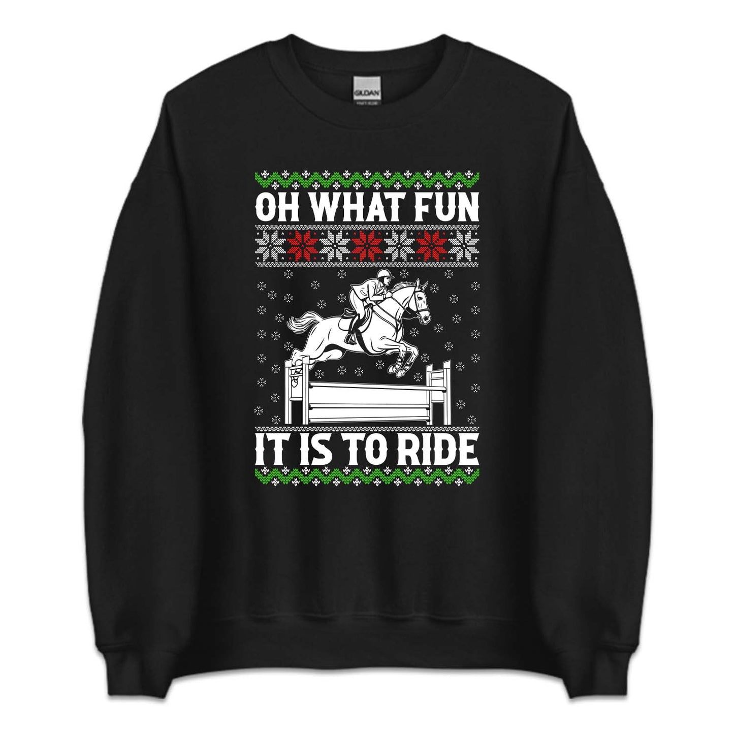Horse Christmas Oh What Fun It Is To Ride Xmas Equestrian | PRODUCT CODE: HRDNGCRMSTA