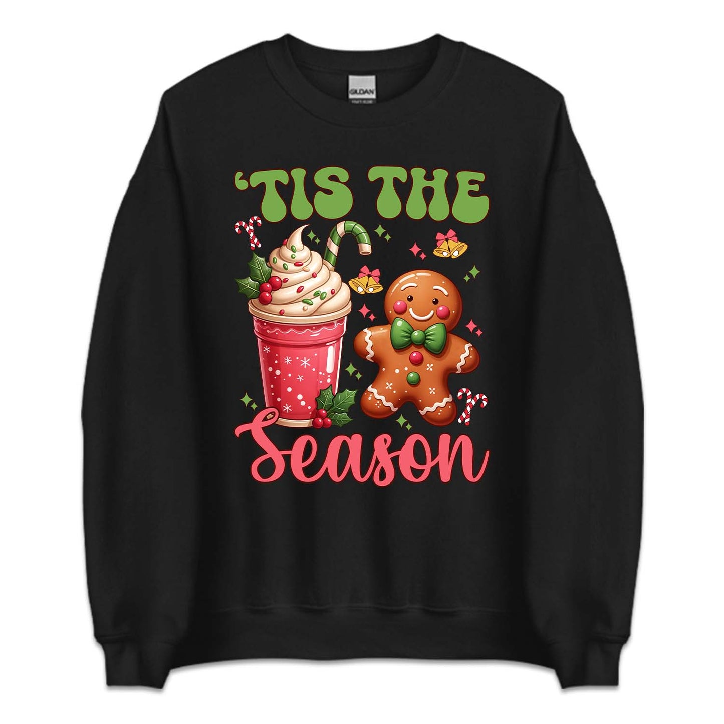 Tis The Season Pink Christmas Hot Cocoa Cup & Gingerbread Man Xmas | PRODUCT CODE: TSHEANOPKNCH