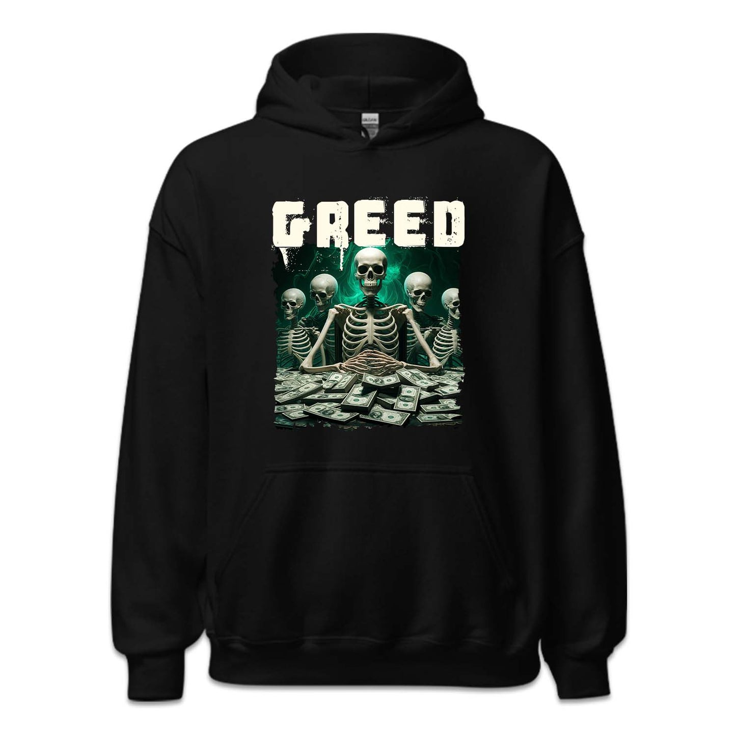 Vintage Y2k Greed Skeleton Dollar Bills | PRODUCT CODE: GRDESKLTNO