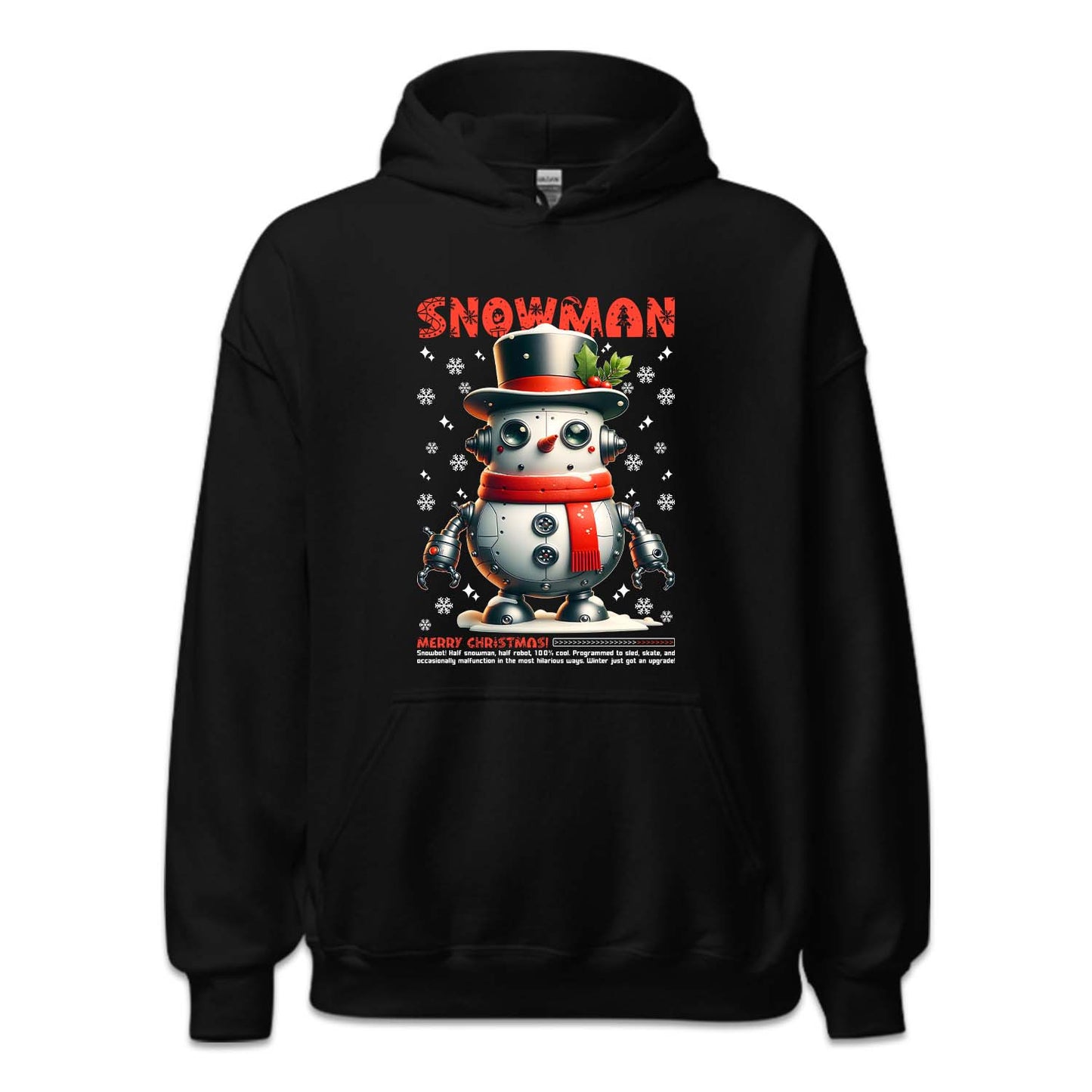 Robotic Snowman Merry Christmas Futuristic Xmas Robot Snowman | PRODUCT CODE: RBTCSNMWRY