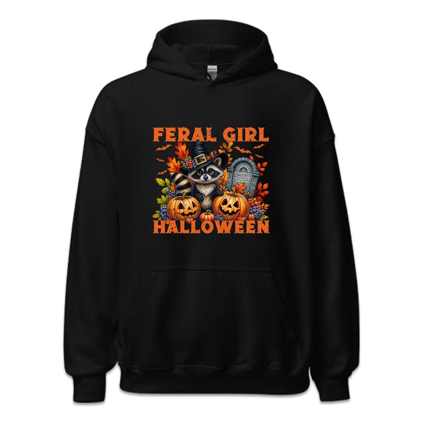 Feral Girl Halloween Spooky Raccoon Autumn Season | PRODUCT CODE: FRLGIHLWRC