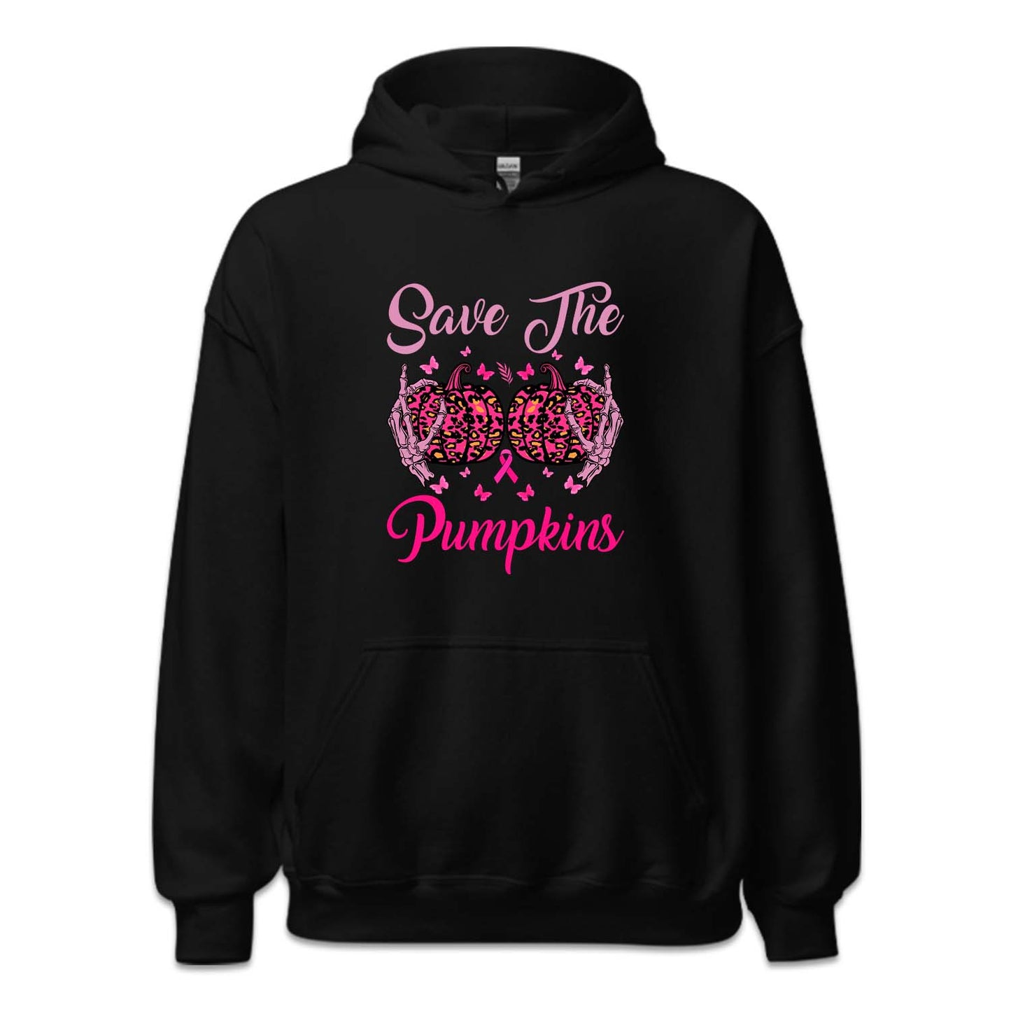 Save The Pumpkins Skeleton Hands Halloween Breast Cancer | PRODUCT CODE: SAHEPKMBRS