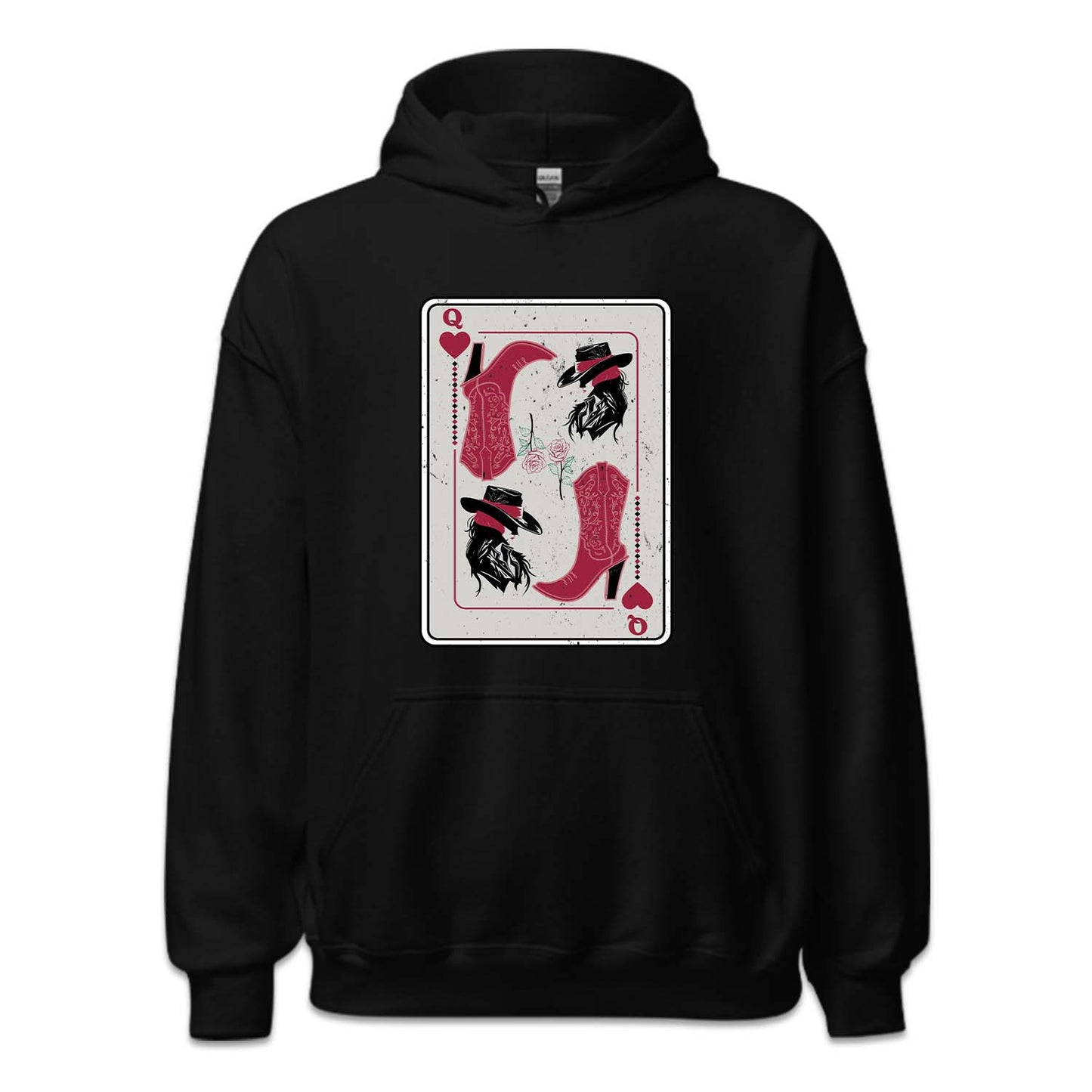 Western Cowgirl Queen of Hearts Poker Card | PRODUCT CODE: CWGQUNEHR