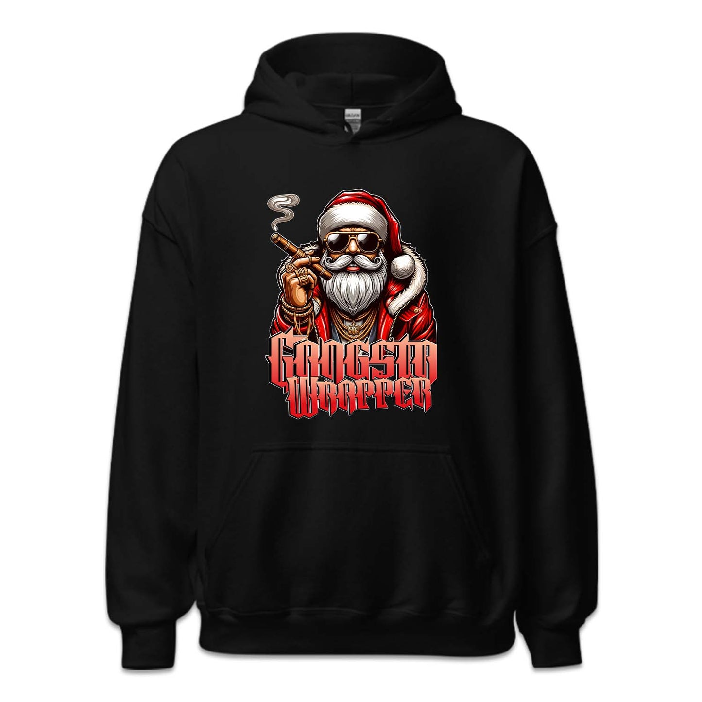 Gangsta Wrapper Christmas Santa Claus Smoking Cigar Xmas | PRODUCT CODE: GNSTWRPSMK