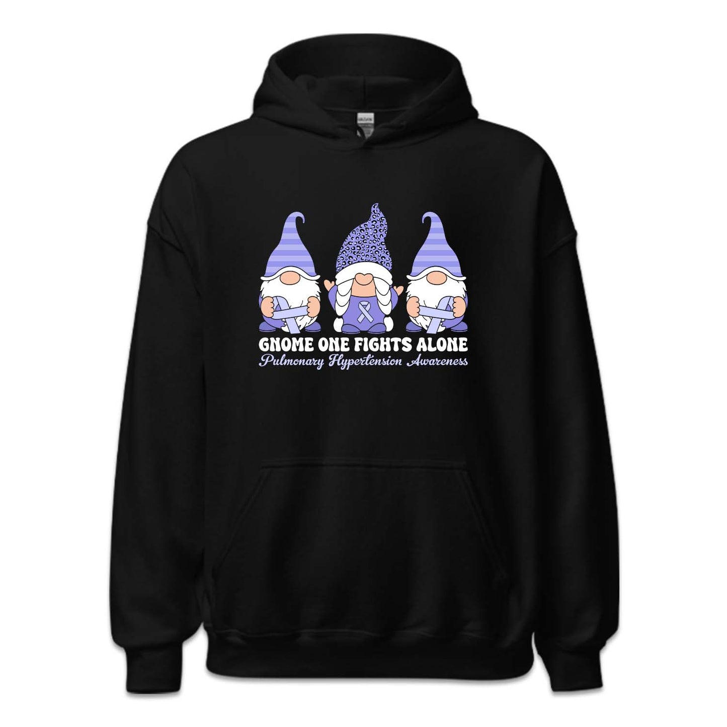 Gnome One Fight Alone Pulmonary Hypertension Awareness Purple Ribbon | PRODUCT CODE: GNMFGTHALW
