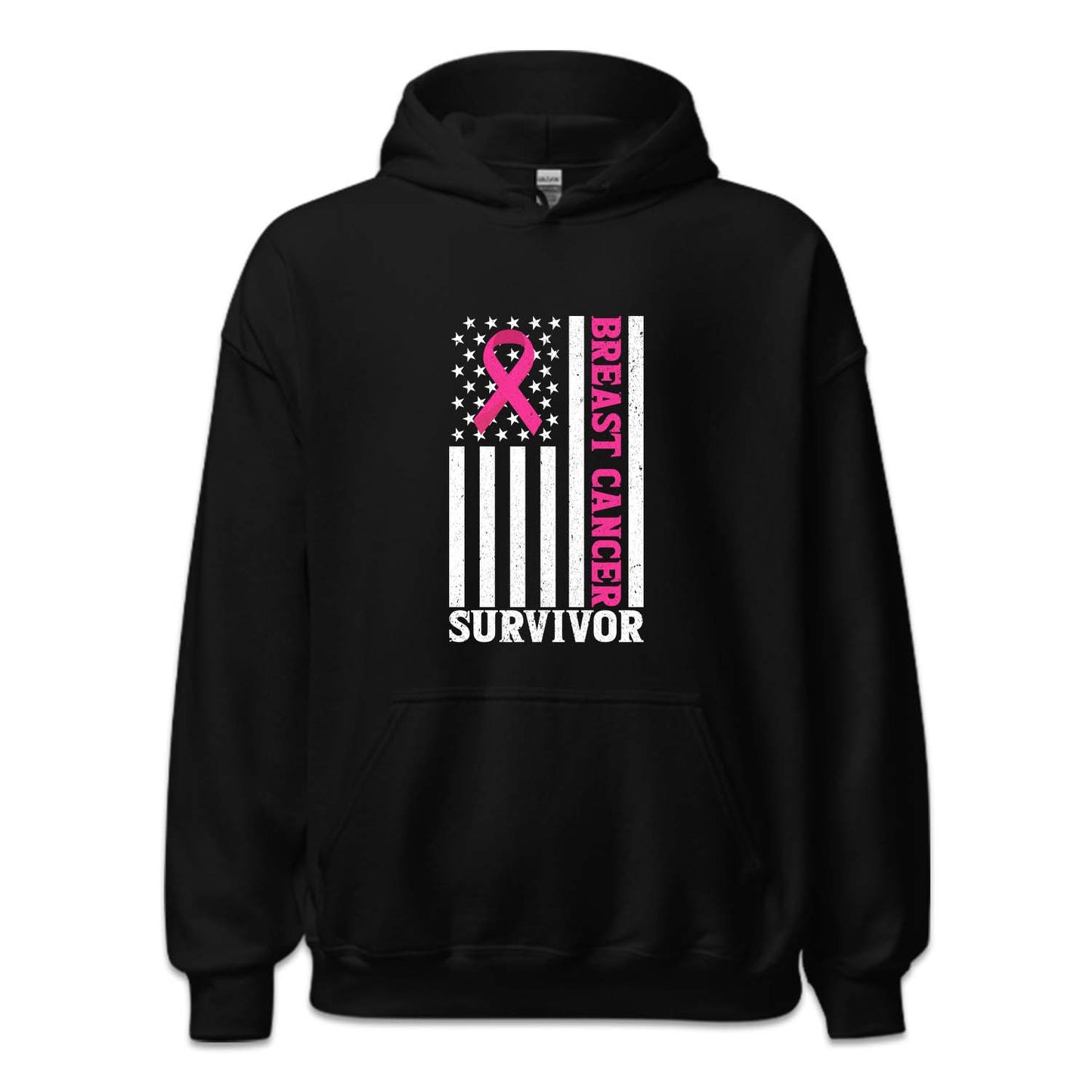 Breast Cancer Survivor USA Flag Pink Ribbon | PRODUCT CODE: BSTRCESVRF