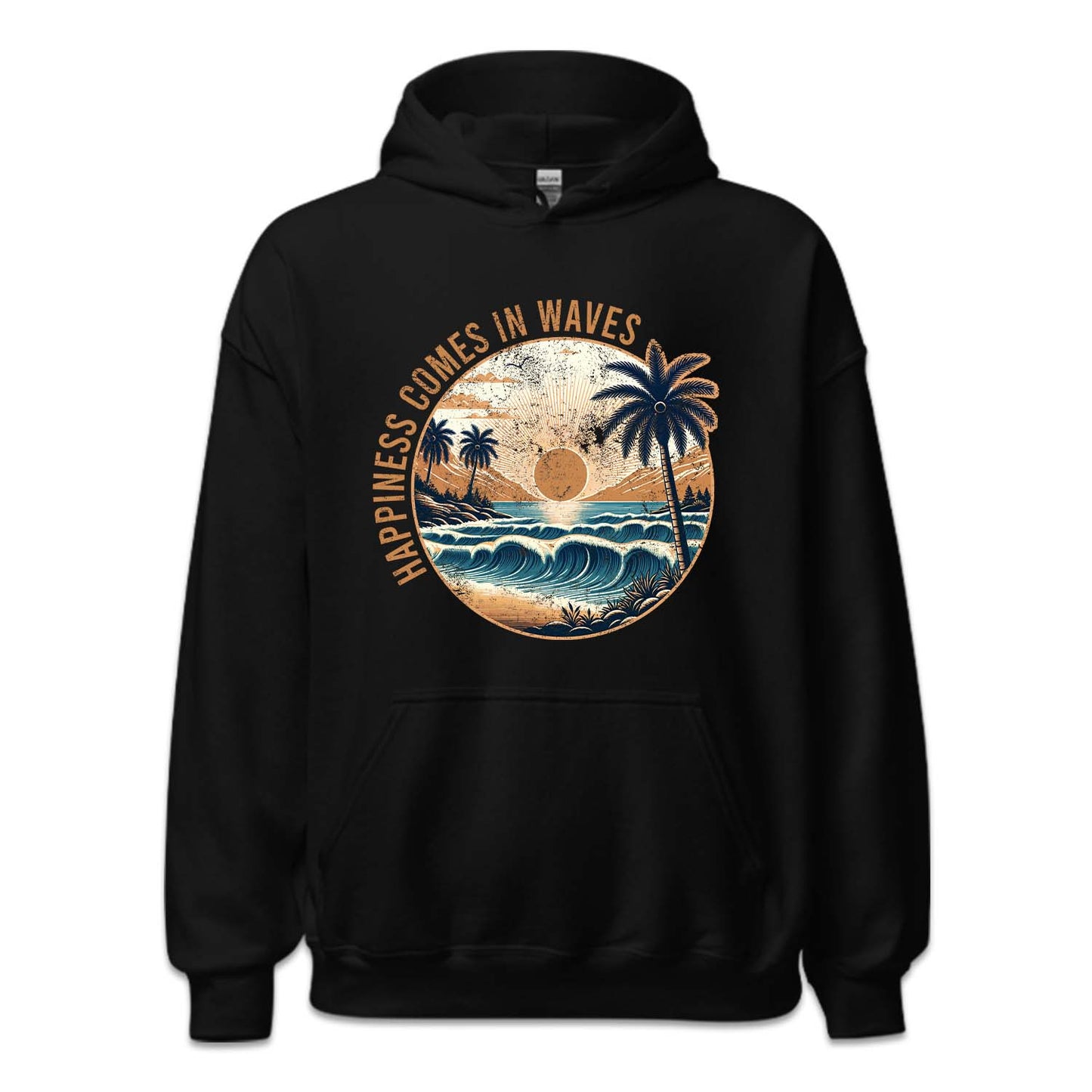 Happiness Comes In Waves Beach Vibes | PRODUCT CODE: HPANSCMIW