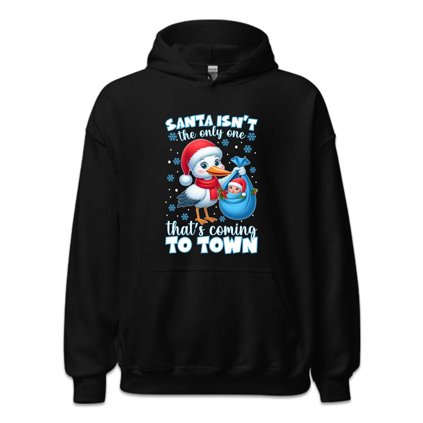 Christmas Stork and Baby Xmas Pregnancy Announcement | PRODUCT CODE: SNTBYPRGNC