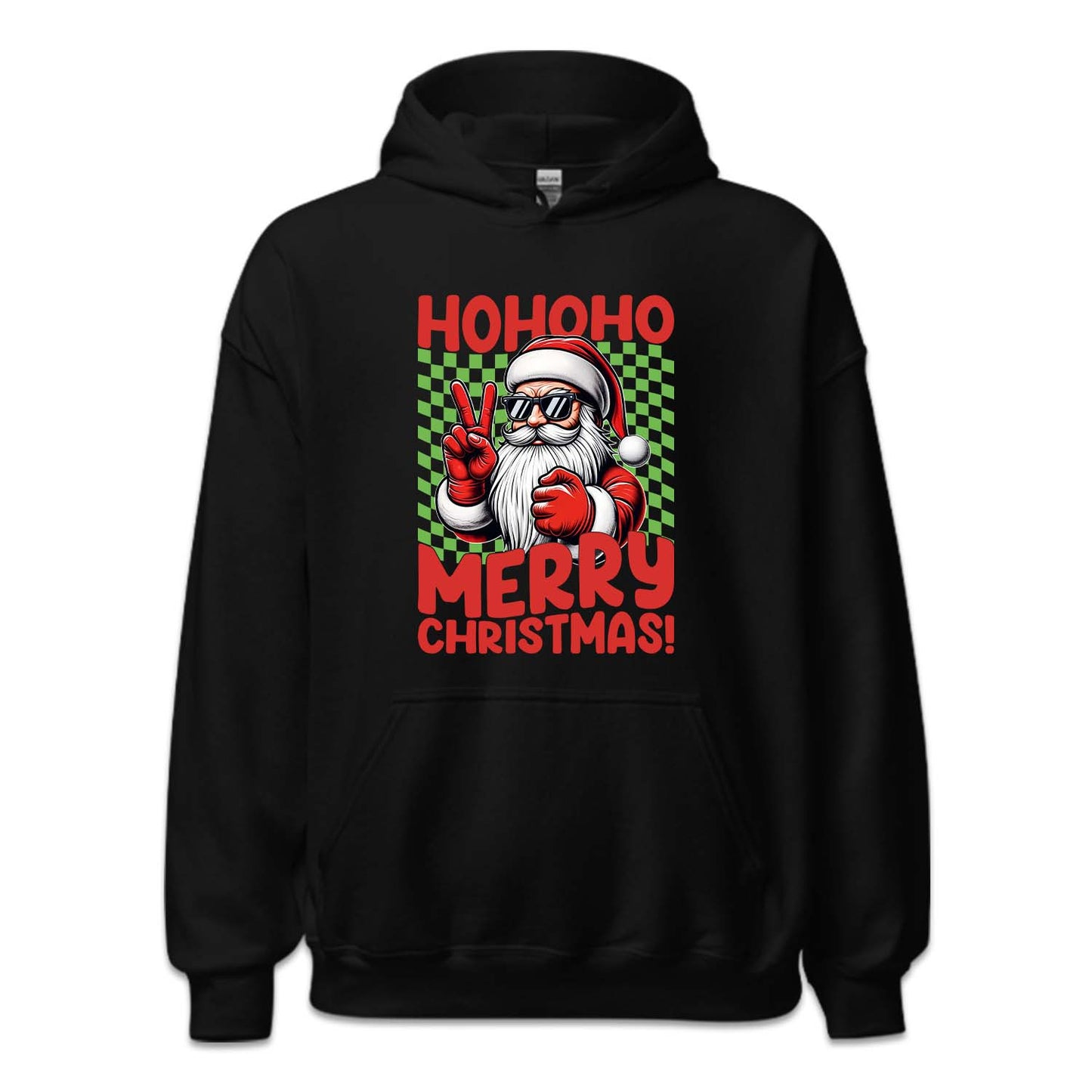 Ho Ho Ho Merry Christmas Santa Claus Peace Sign Xmas | PRODUCT CODE: SNTMKNGPEC