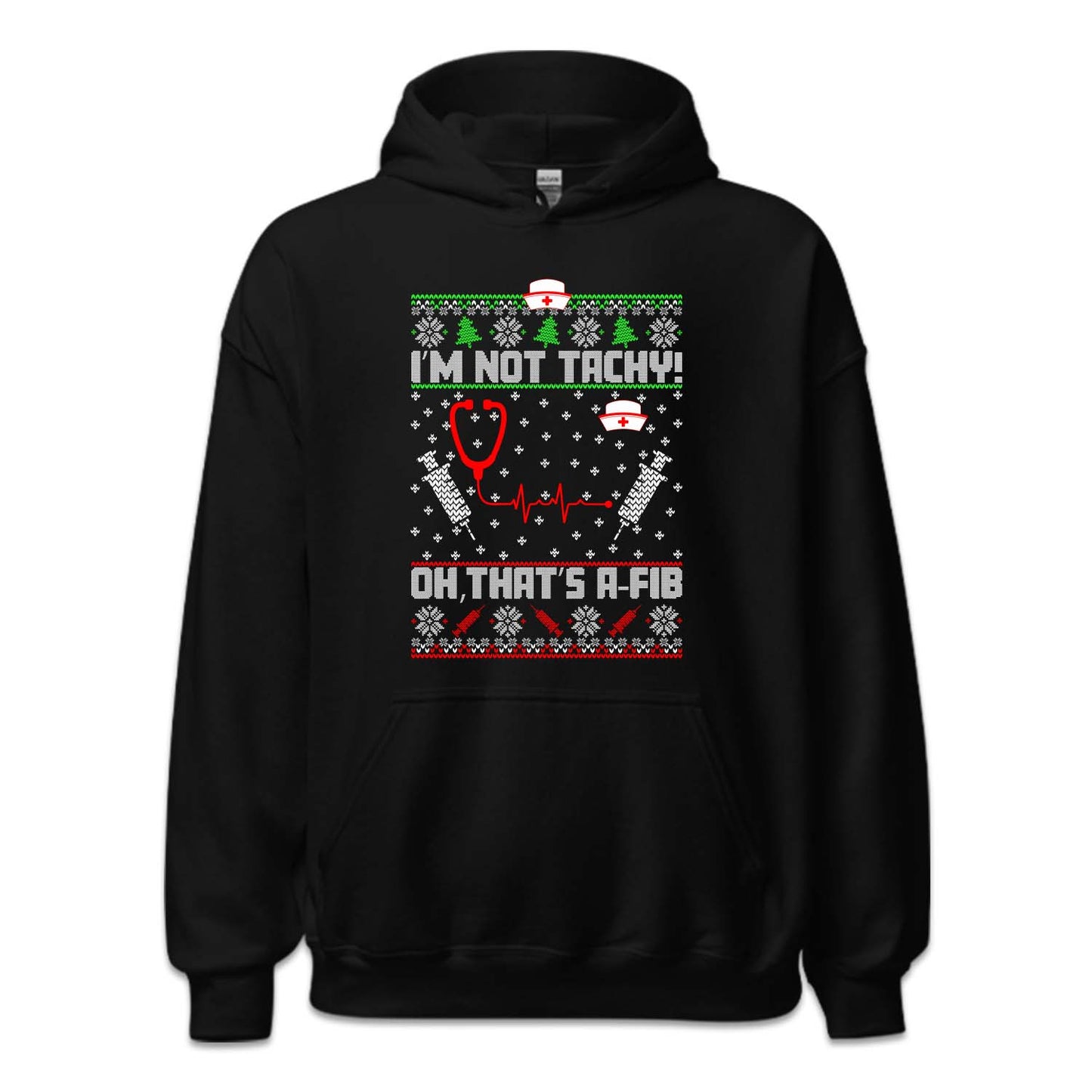 I’m Not Tachy, Oh, That’s A-Fib Nurse Christmas Heart Rhythm Xmas | PRODUCT CODE: MINTIDBFNUSC
