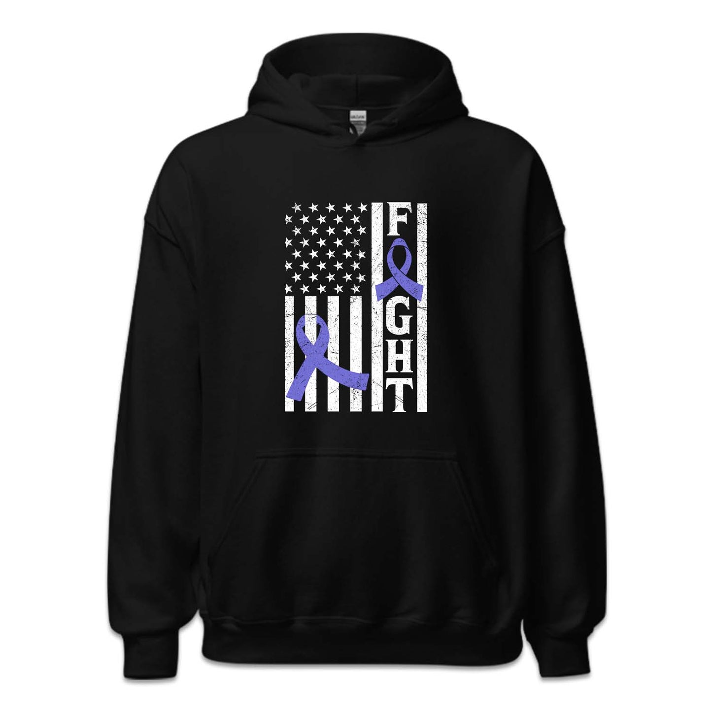 Pulmonary Hypertension Awareness USA Flag Purple Ribbon | PRODUCT CODE: HPTRAWRNSUL