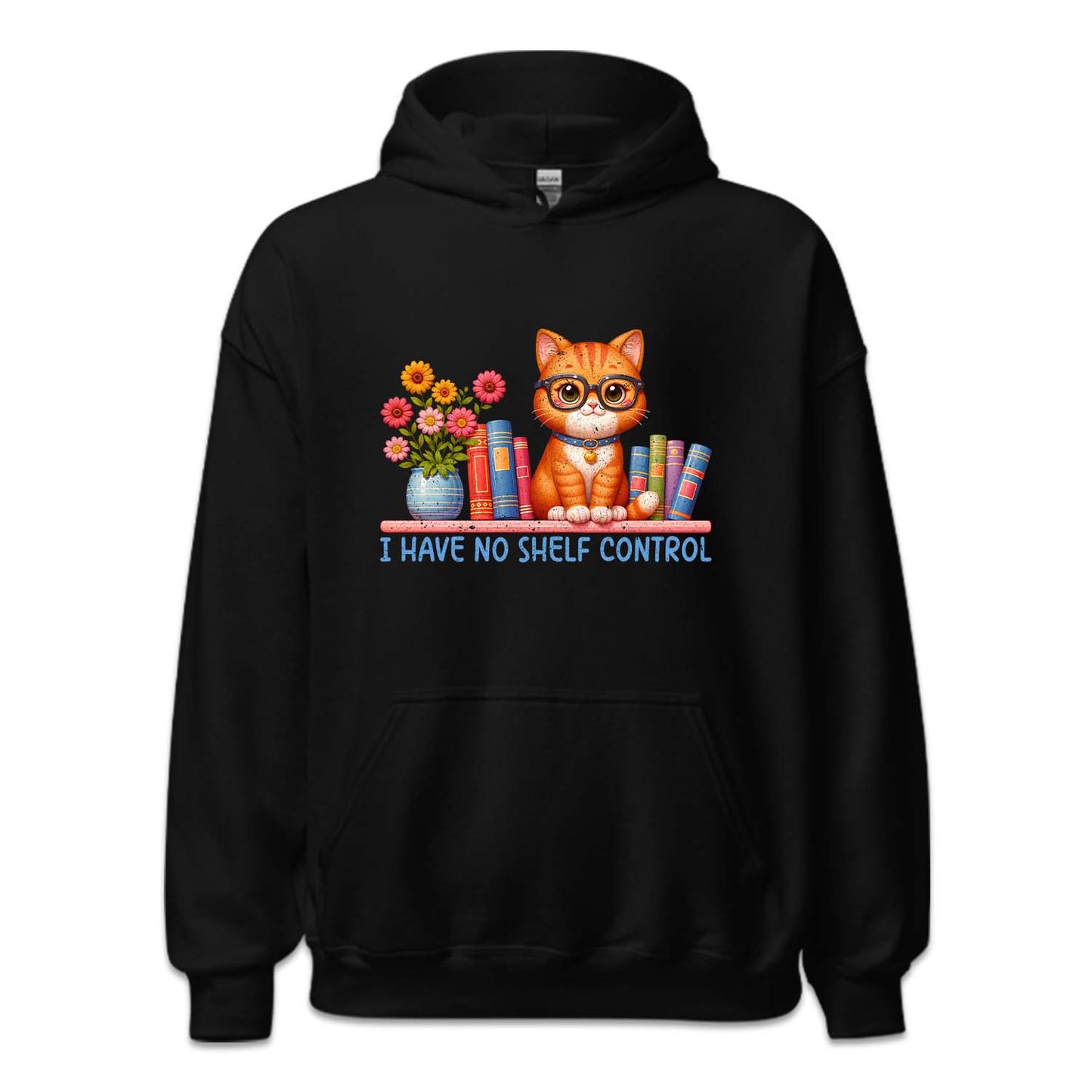 I Have No Shelf Control Cat and Books | PRODUCT CODE: HVNSHLFCN