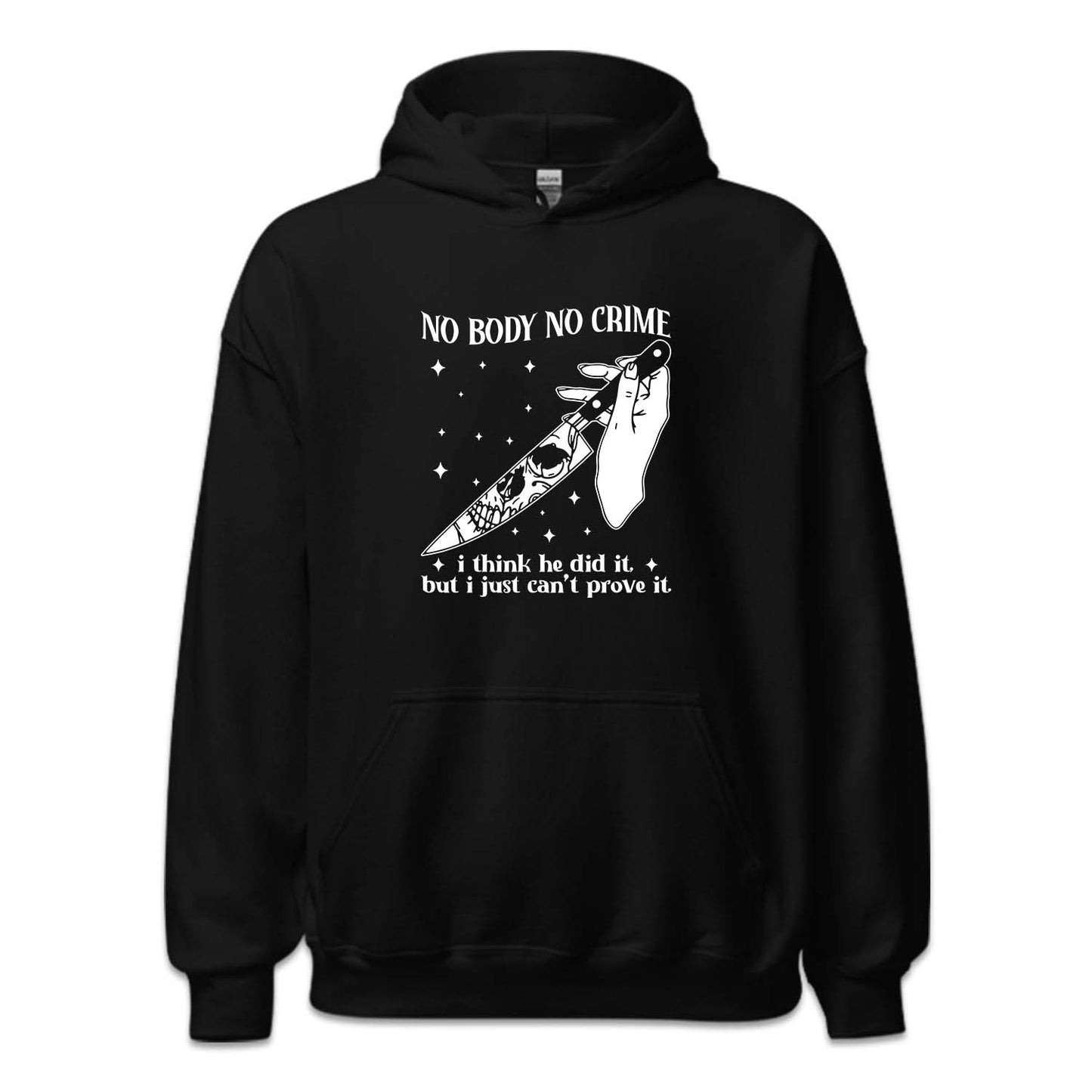 No Body No Crime Skeleton Knife Tylor Halloween | PRODUCT CODE: NBDCRSWEH