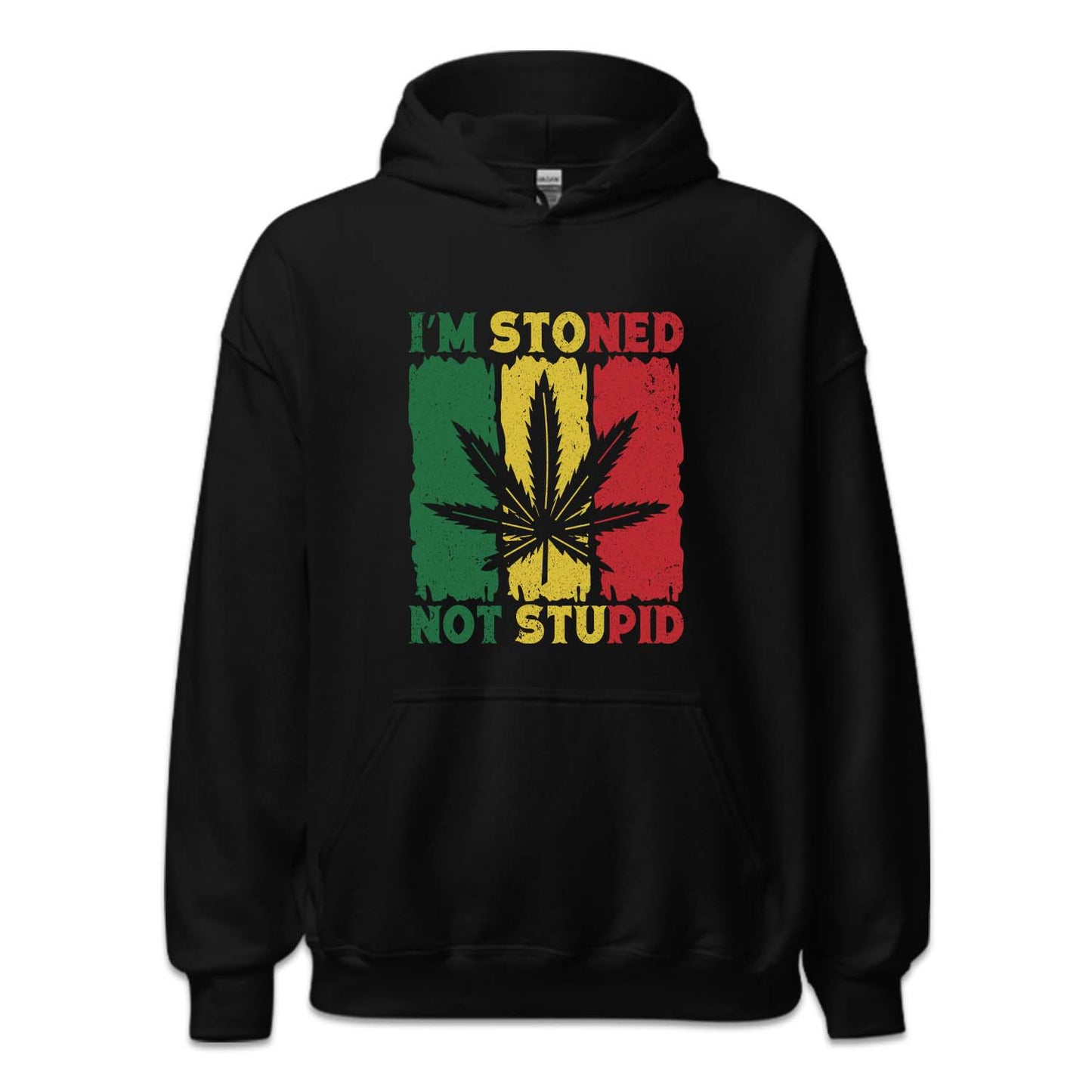 Cannabis Marijuana I'm Stoned Not Stupid THC Weed Funny Pothead | PRODUCT CODE: STNDPUCNVB