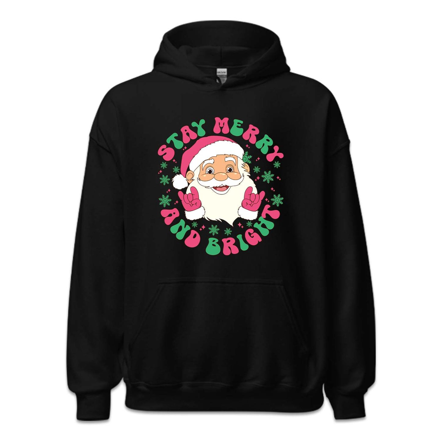 Stay Merry and Bright Pink Christmas Santa Claus Xmas | PRODUCT CODE: STMRABGHTPK