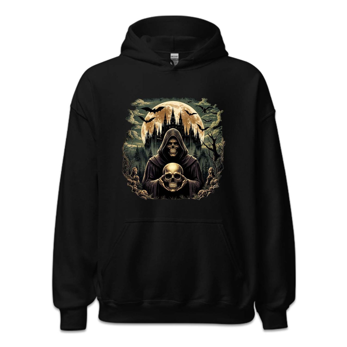 Vintage Skeleton Dark Gothic Castle | PRODUCT CODE: SKLTDKRAV