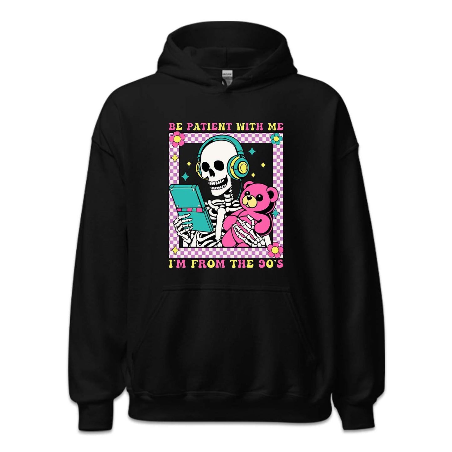 Retro Skeleton Be Patient With Me I'm From The 90's | PRODUCT CODE: BPTNSKWTN