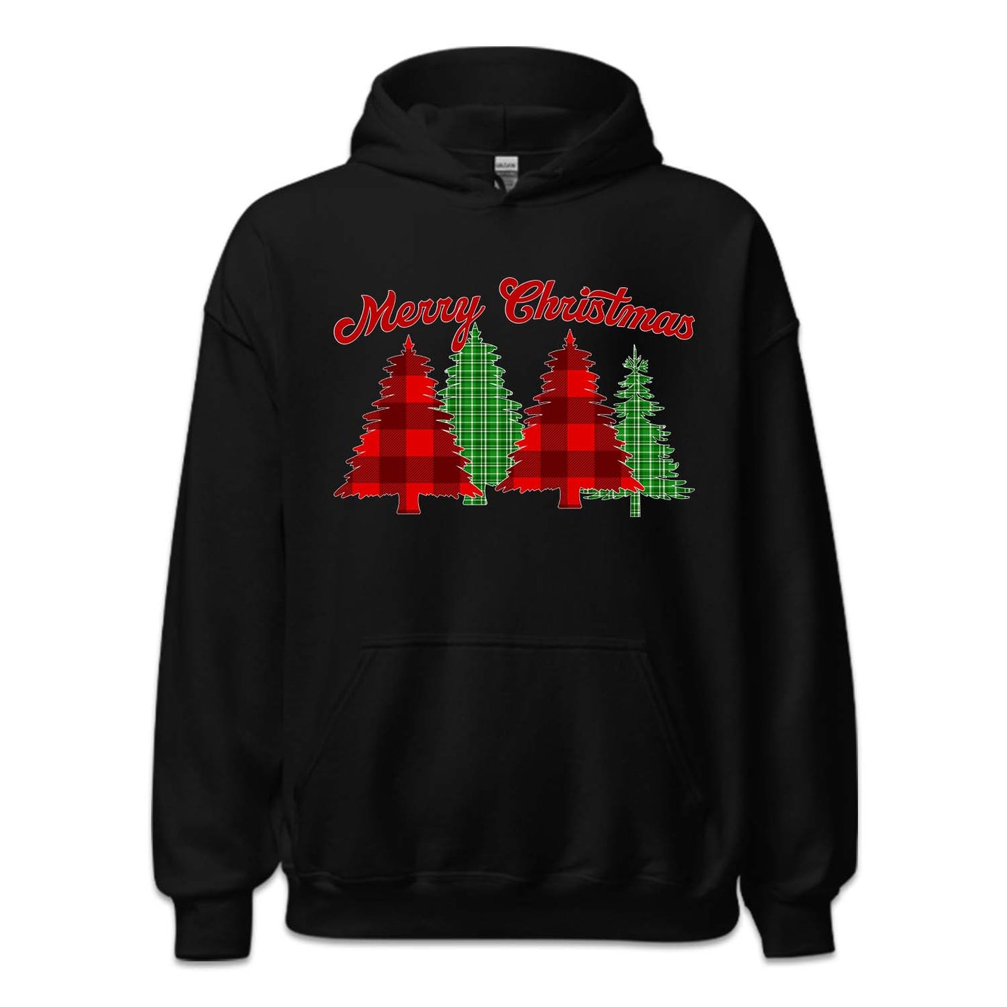 Merry Christmas Buffalo Plaid Trees Festive Xmas | PRODUCT CODE: MRYCHBFLOTRE