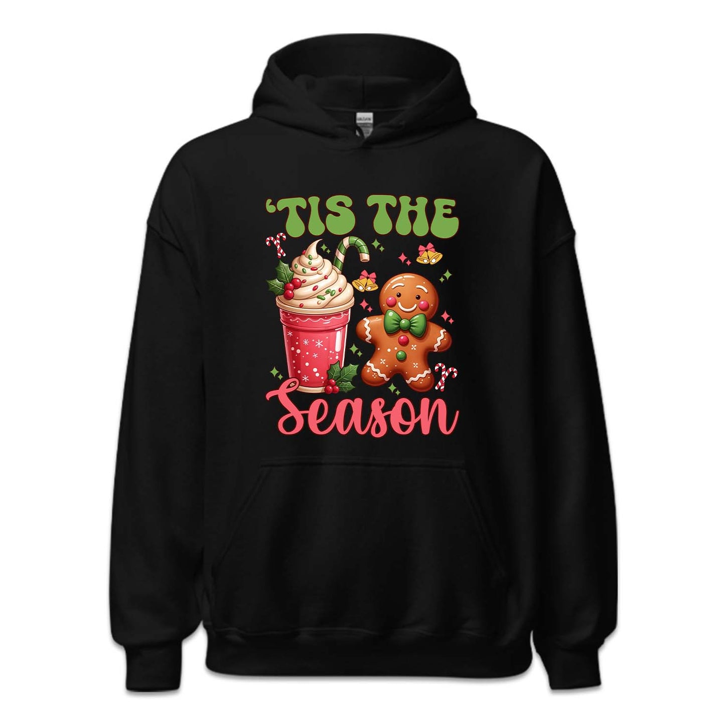 Tis The Season Pink Christmas Hot Cocoa Cup & Gingerbread Man Xmas | PRODUCT CODE: TSHEANOPKNCH