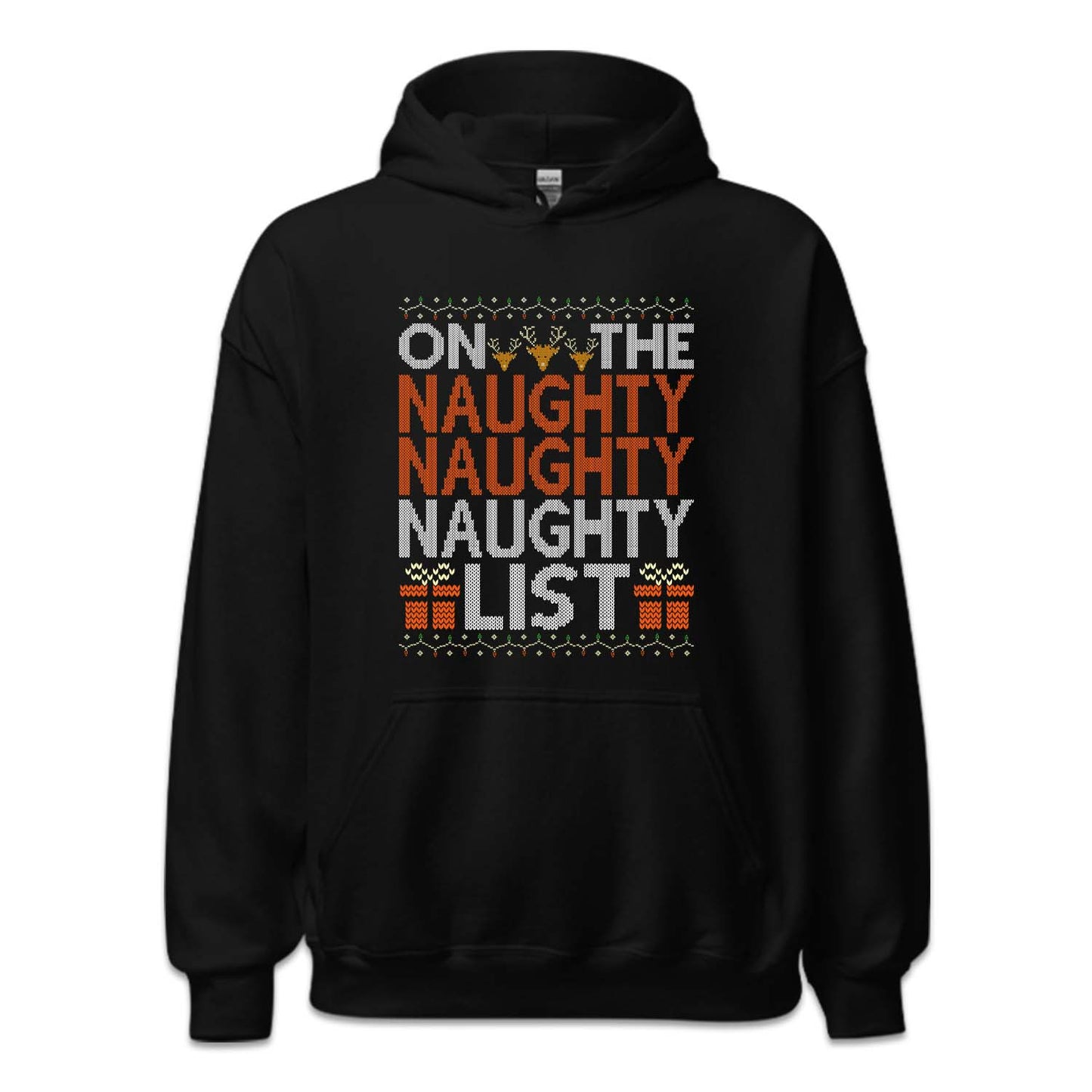 On The Naughty List Ugly Christmas Funny Holiday Naughty Xmas | PRODUCT CODE: NTEGHYSLCR