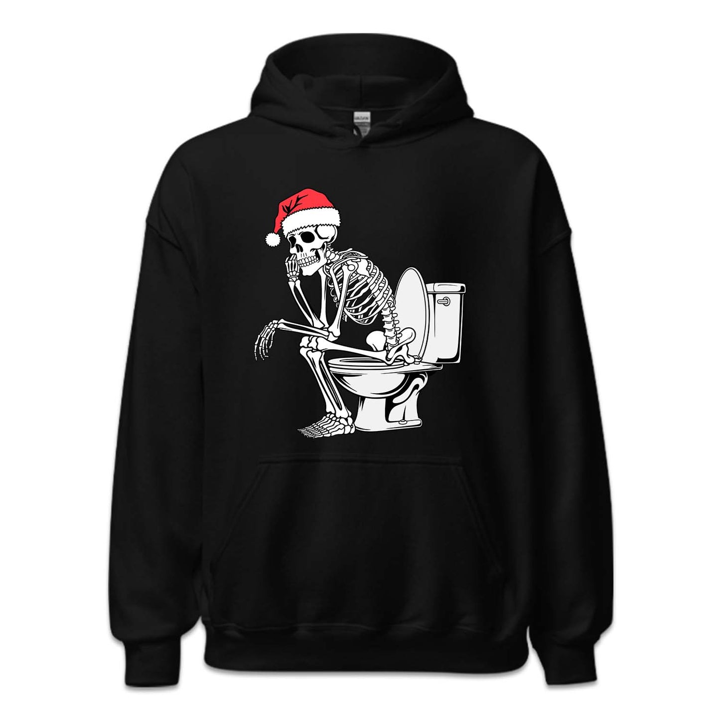 Christmas Skeleton on Toilet Dark Humor Sarcastic Xmas | PRODUCT CODE: SKLTCHRMOLW