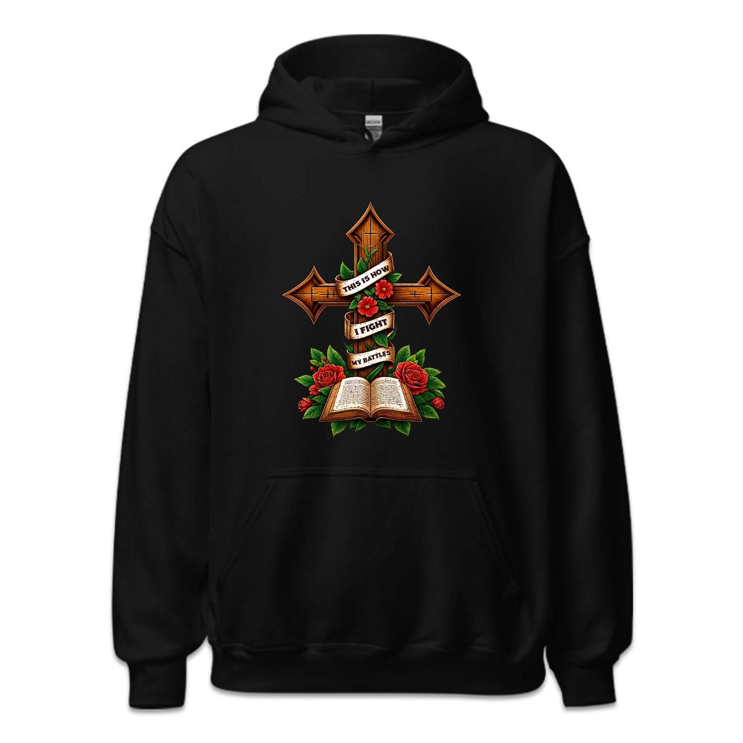 This Is How I Fight My Battles Religious Cross and Bible | PRODUCT CODE: THSOWGFTM