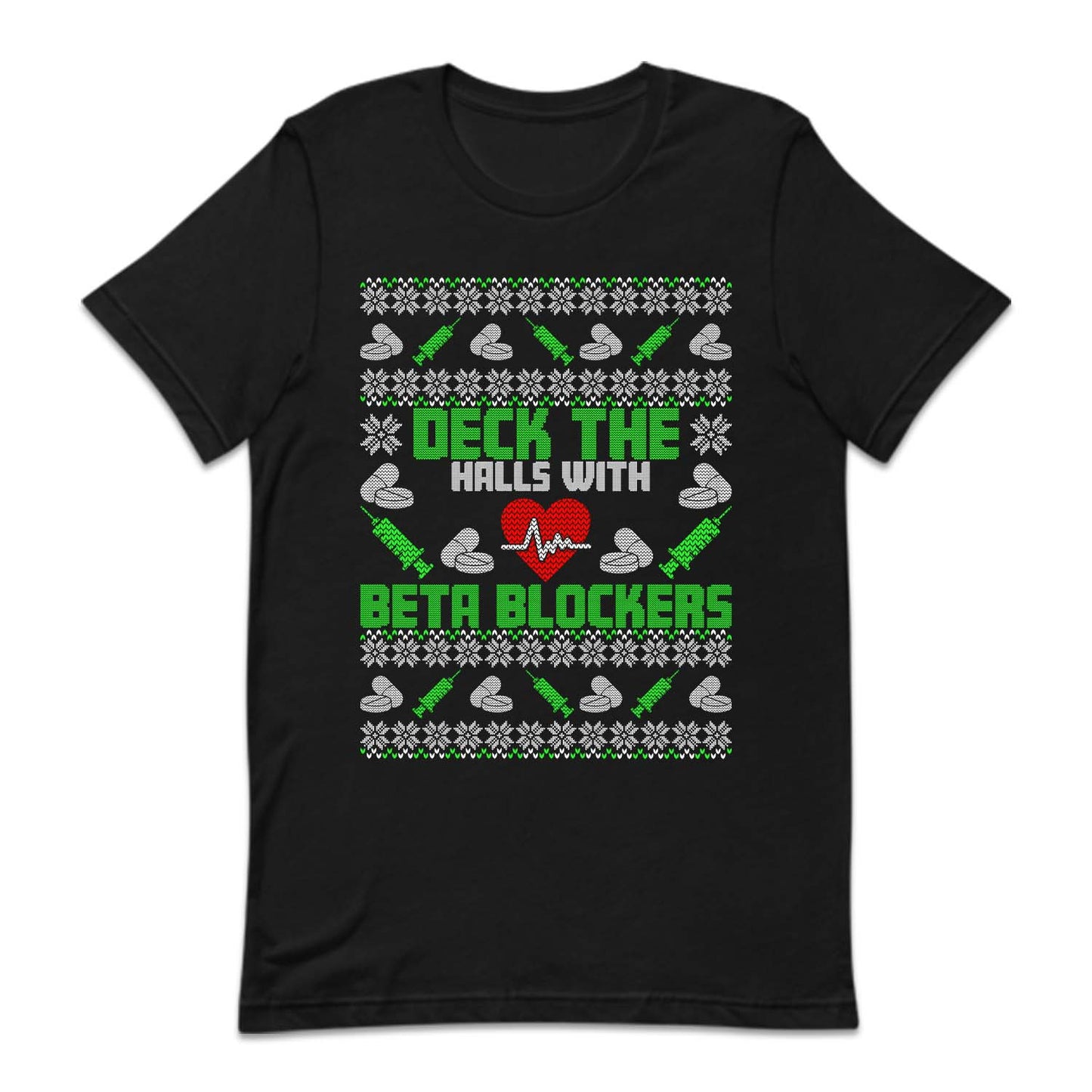 Deck the Halls with Beta Blockers Christmas Medical Xmas | PRODUCT CODE: DKCHLABTKSC