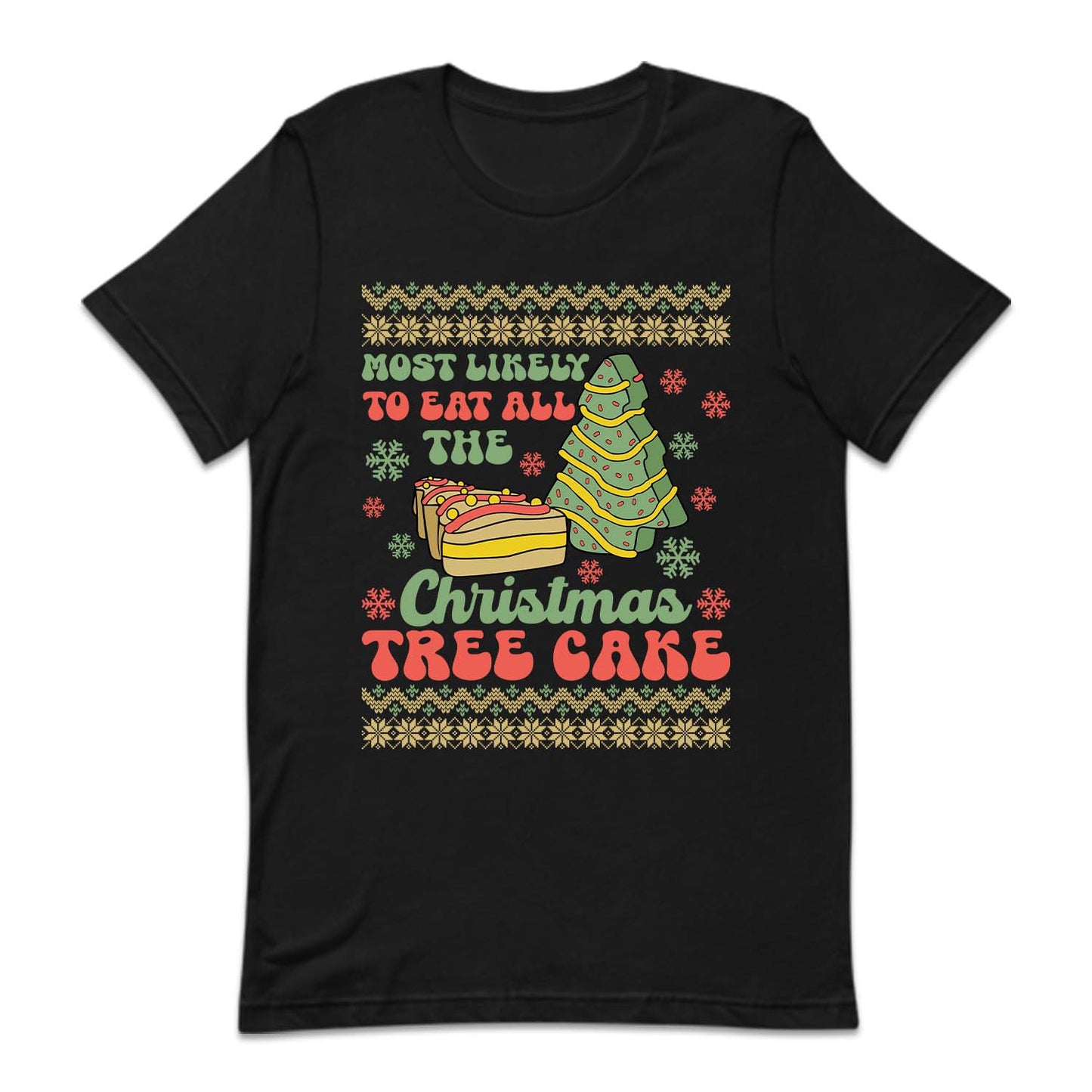 Most Likely To Eat All The Christmas Tree Cake Xmas Dessert | PRODUCT CODE: MSTLKYECHRM