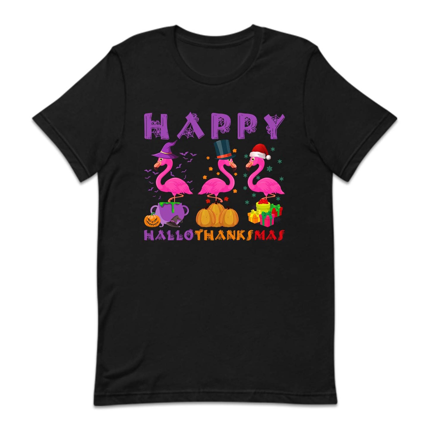 Flamingo Happy HalloThanksMas | PRODUCT CODE: HPLTKCFLMG