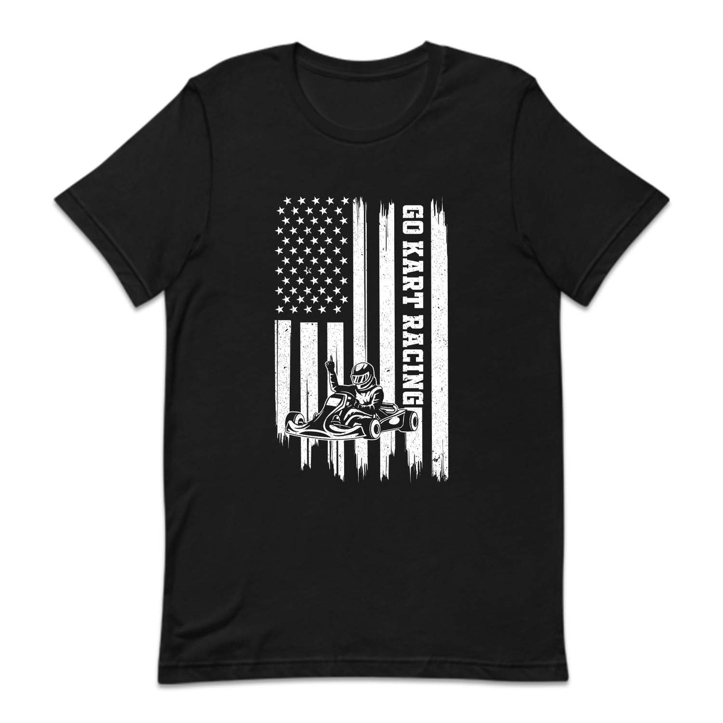 USA Flag Go Kart Racing Lover | PRODUCT CODE: GKRTAMUSFL