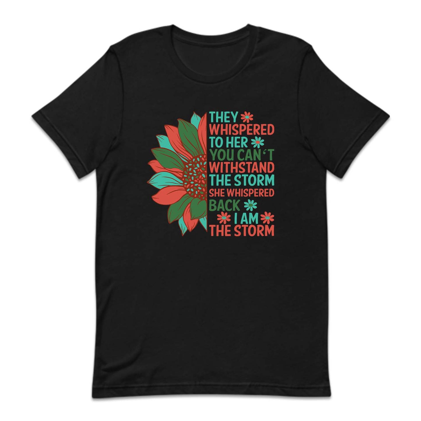 Strong Woman Empowerment Sunflower Positive Quote | PRODUCT CODE: STRNGWMPRF