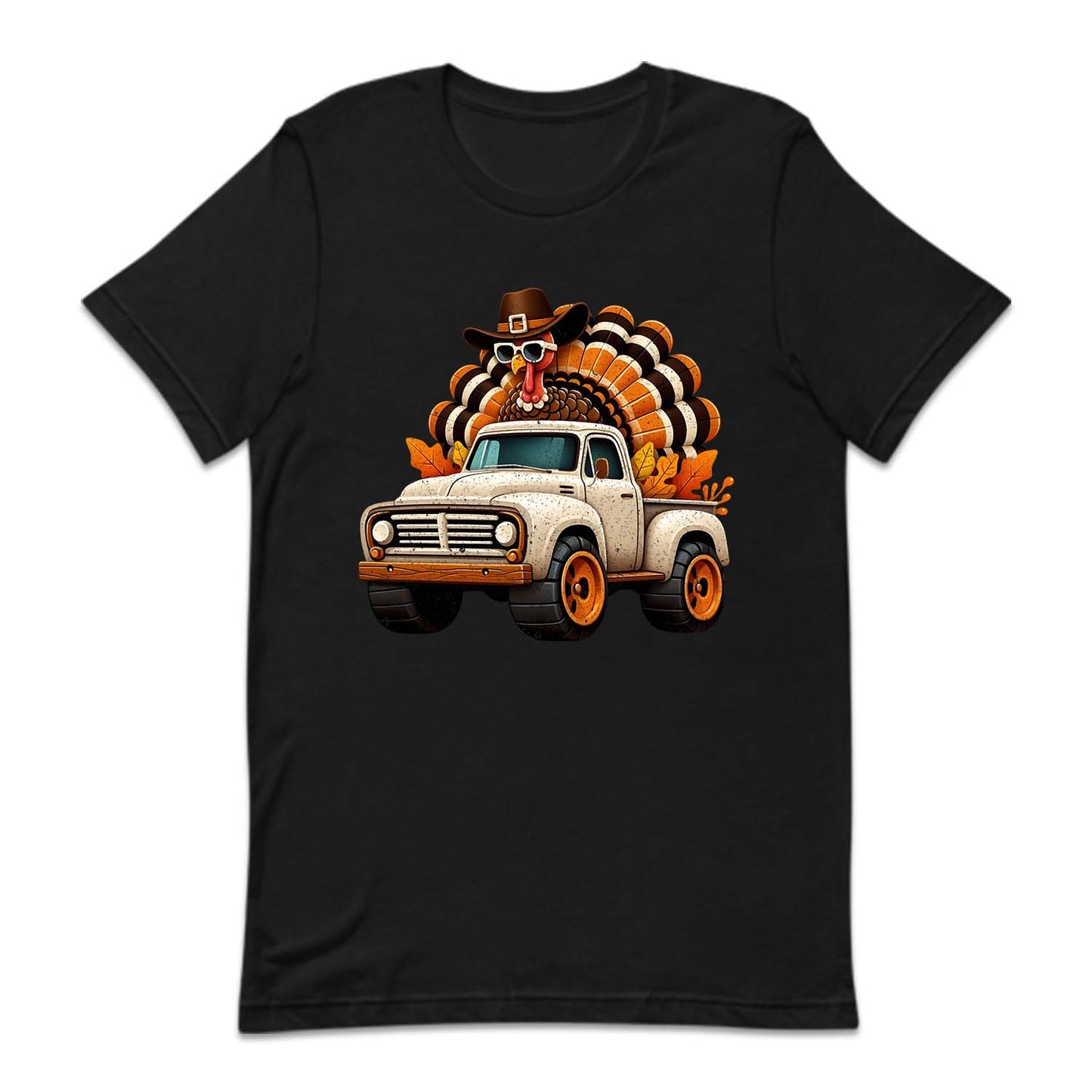 Turkey Riding Truck Thanksgiving Fall Truck Autumn Holiday | PRODUCT CODE: TRKDNGKUCF