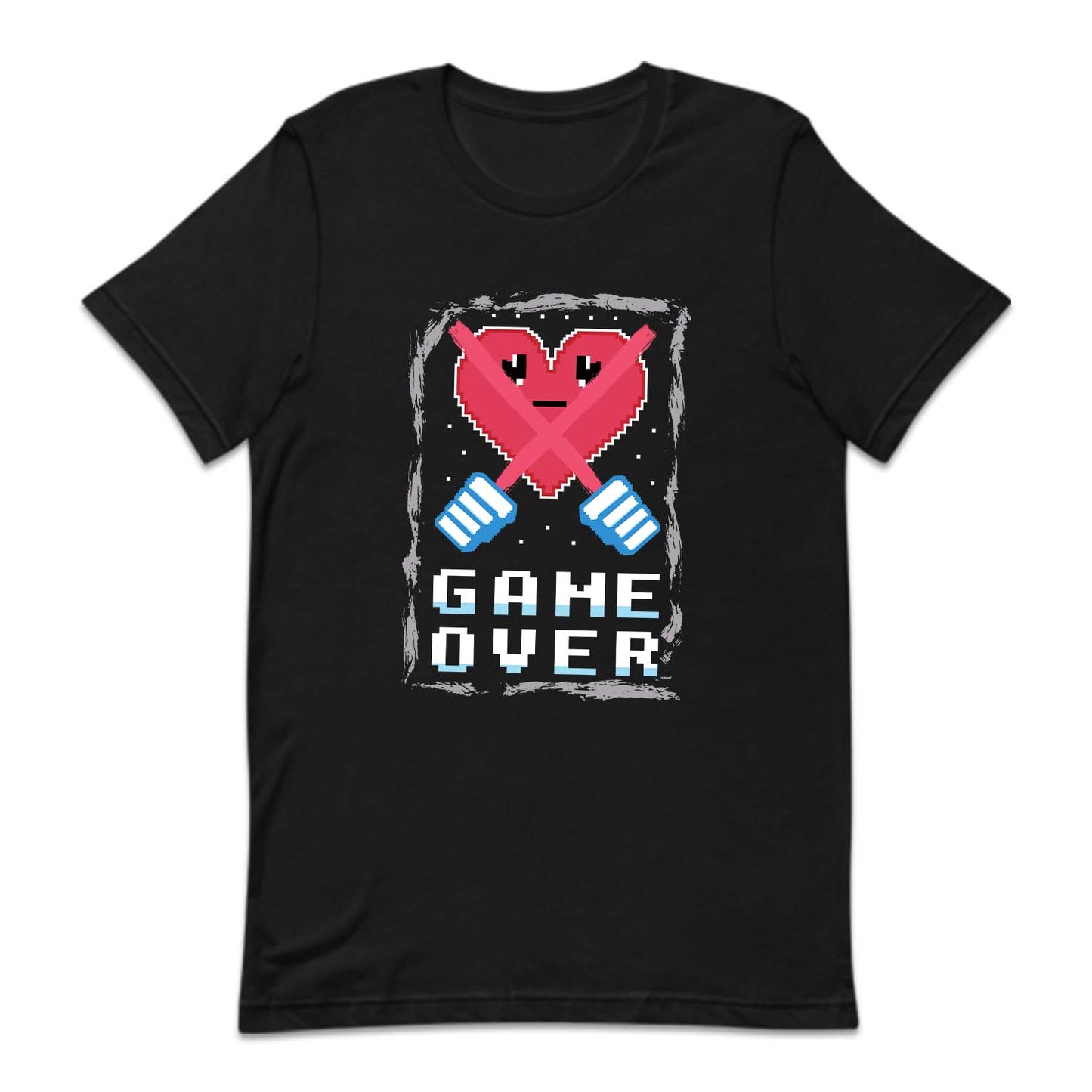 Retro Gaming Pixel Heart Game Over Arcade Style | PRODUCT CODE: PLXEHRTGMO
