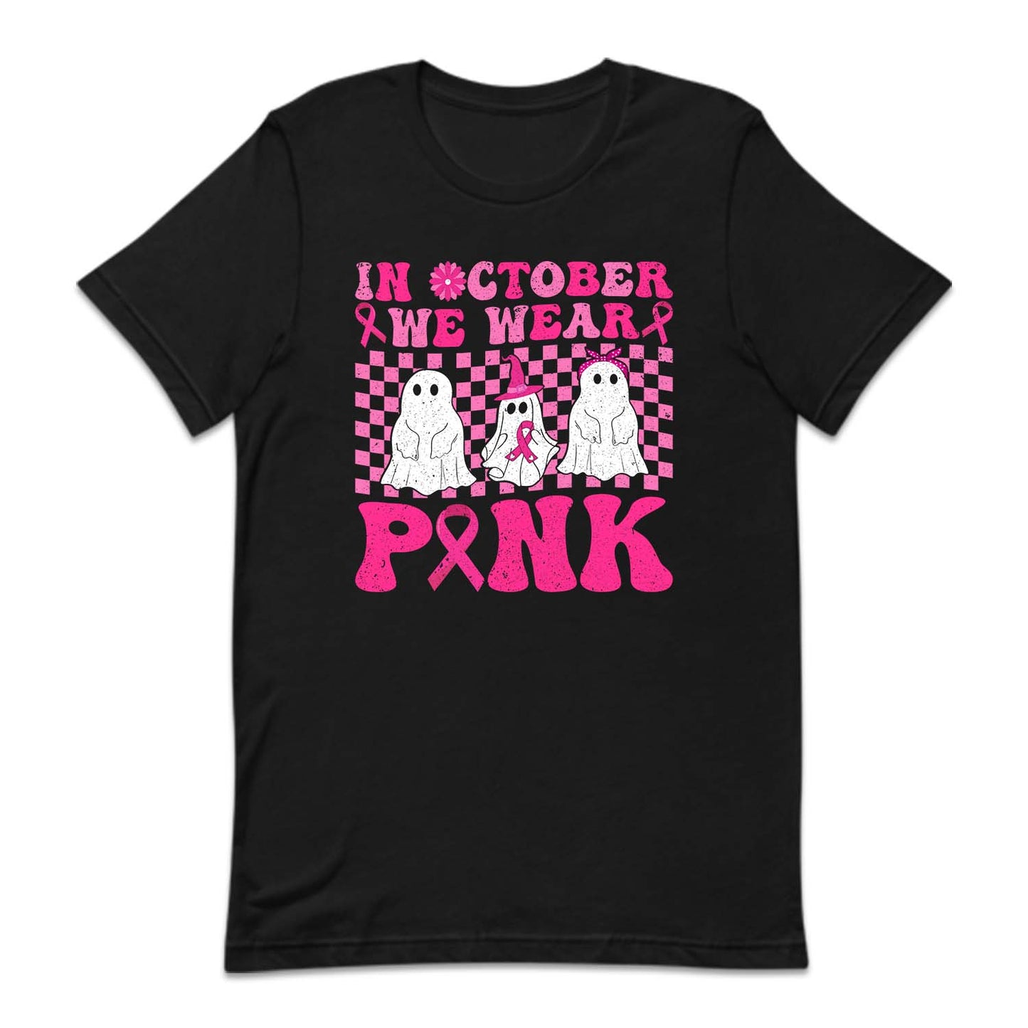 In October We Wear Pink Halloween Breast Cancer Awareness | PRODUCT CODE: NOCTBRHALBA