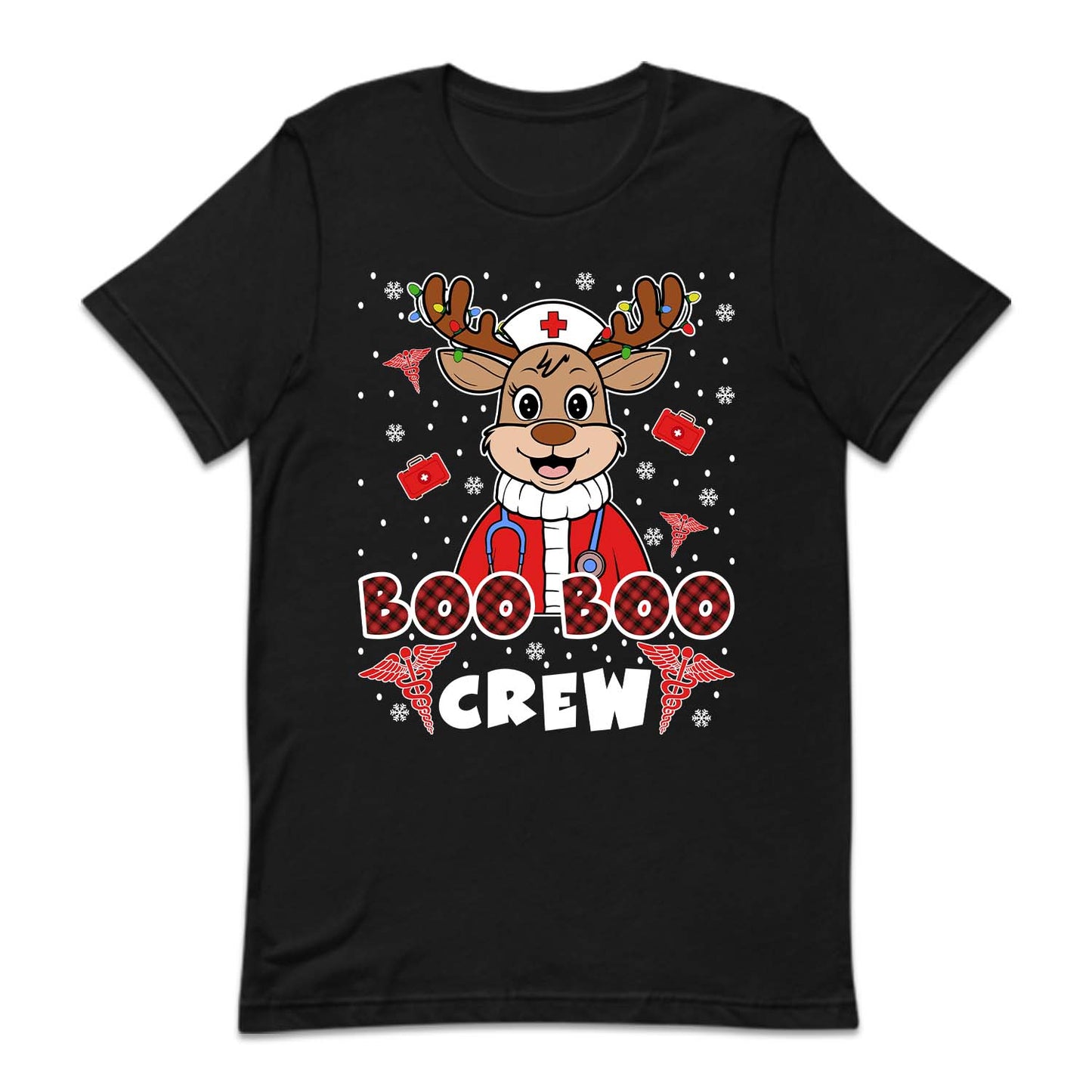 Boo Boo Crew Christmas Reindeer Nurse Xmas Festive Medical | PRODUCT CODE: BCRWENDNUSC