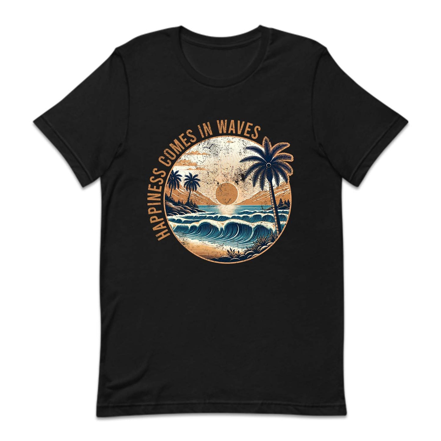 Happiness Comes In Waves Beach Vibes | PRODUCT CODE: HPANSCMIW