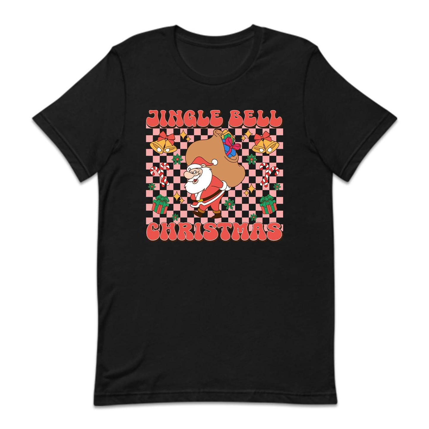 Christmas Jingle Bell Xmas Santa Claus with Bag of Gifts | PRODUCT CODE: JNGLBECHRST