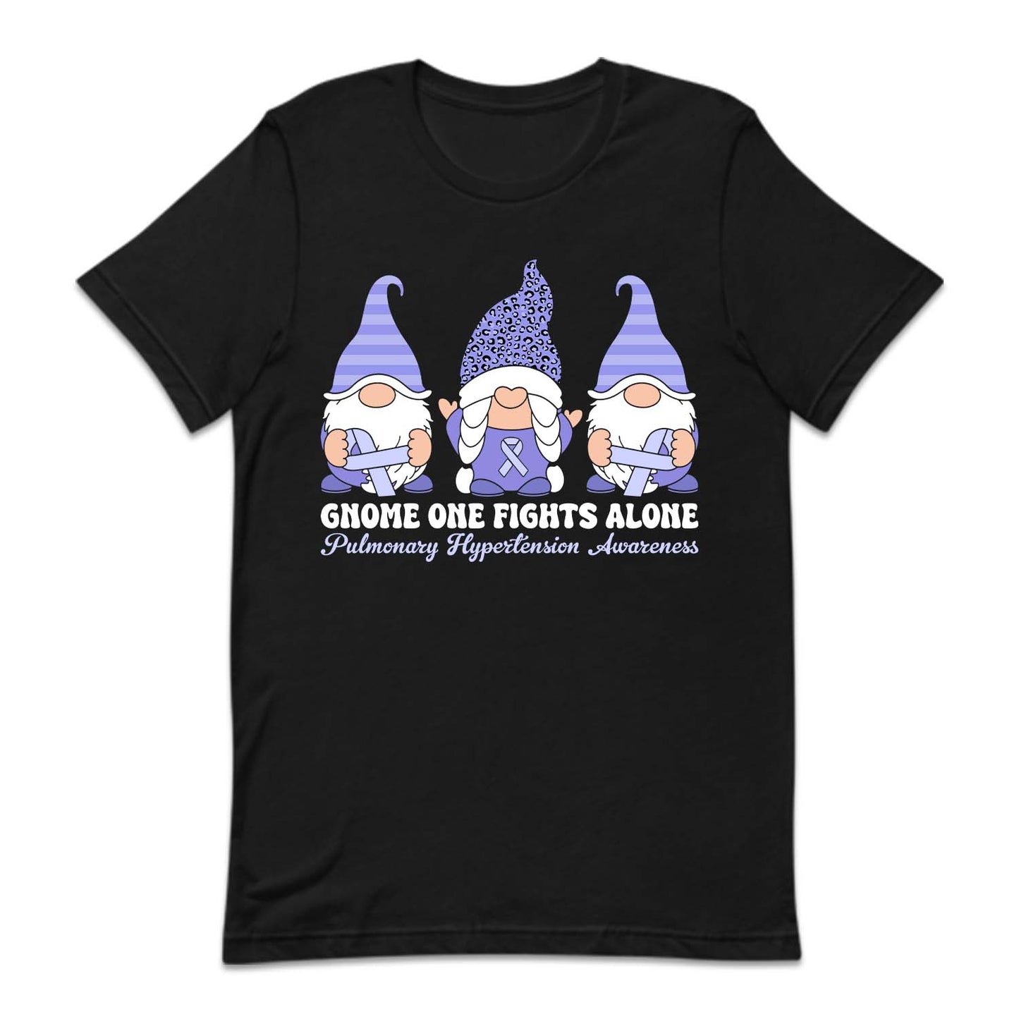 Gnome One Fight Alone Pulmonary Hypertension Awareness Purple Ribbon | PRODUCT CODE: GNMFGTHALW