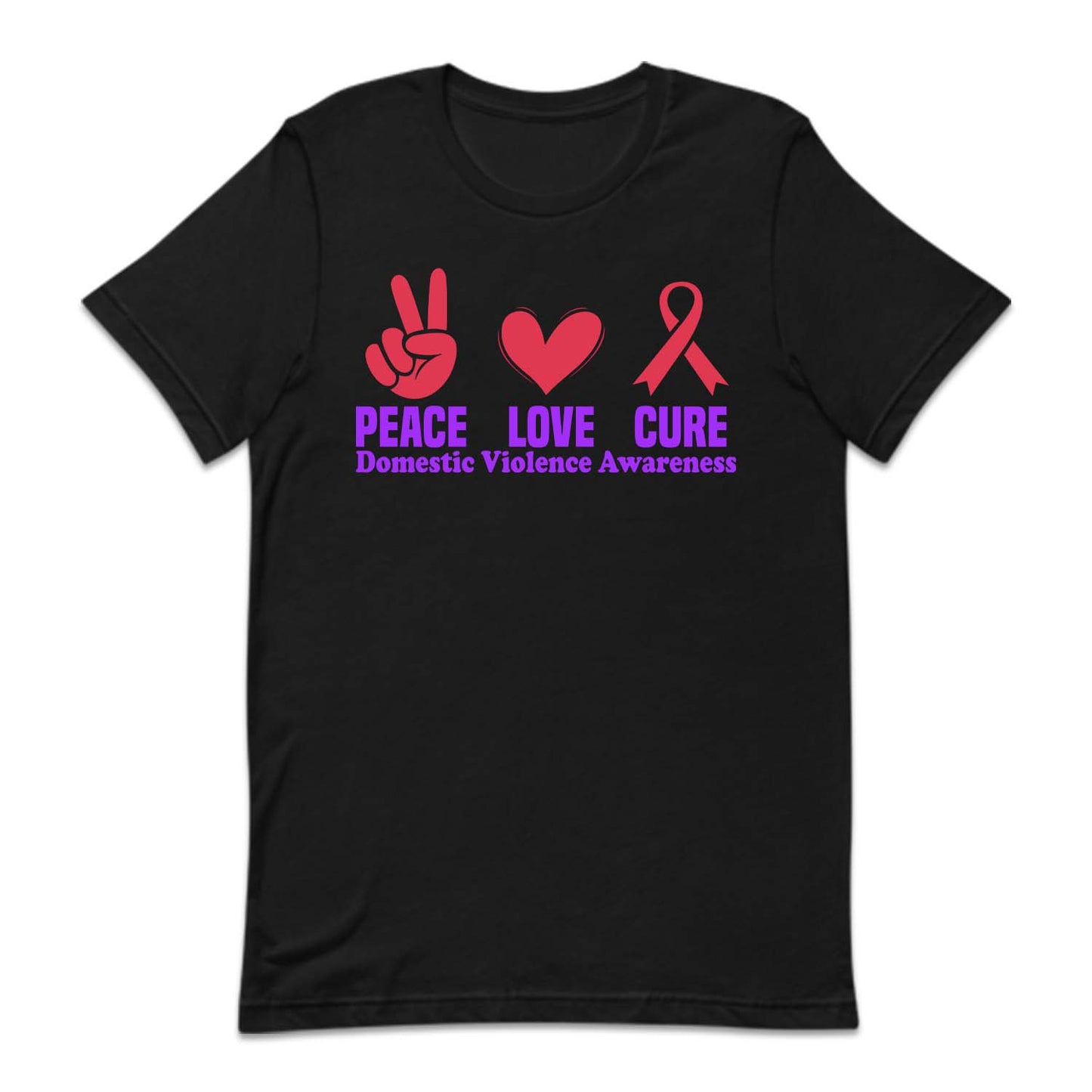 Domestic Violence Awareness Peace Love Cure Dv Survivor | PRODUCT CODE: PCELVURXDM