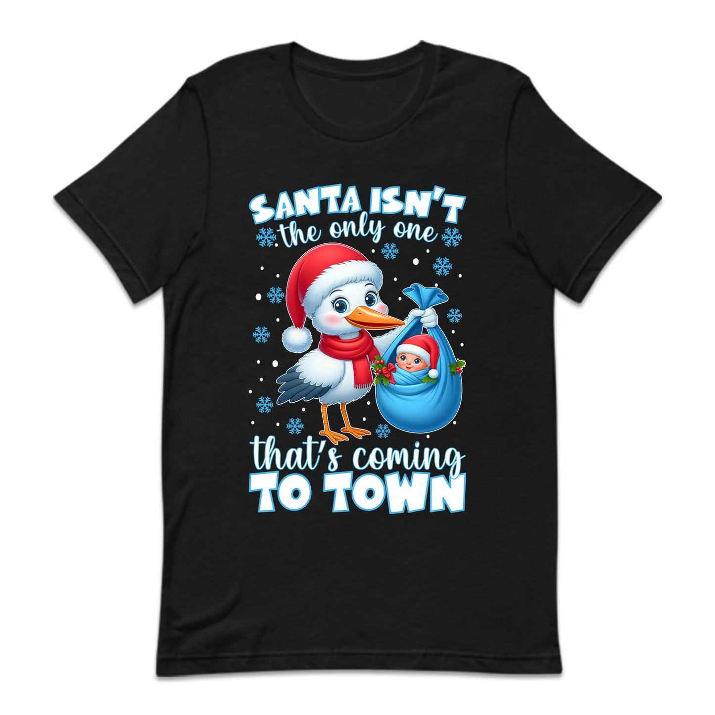 Christmas Stork and Baby Xmas Pregnancy Announcement | PRODUCT CODE: SNTBYPRGNC