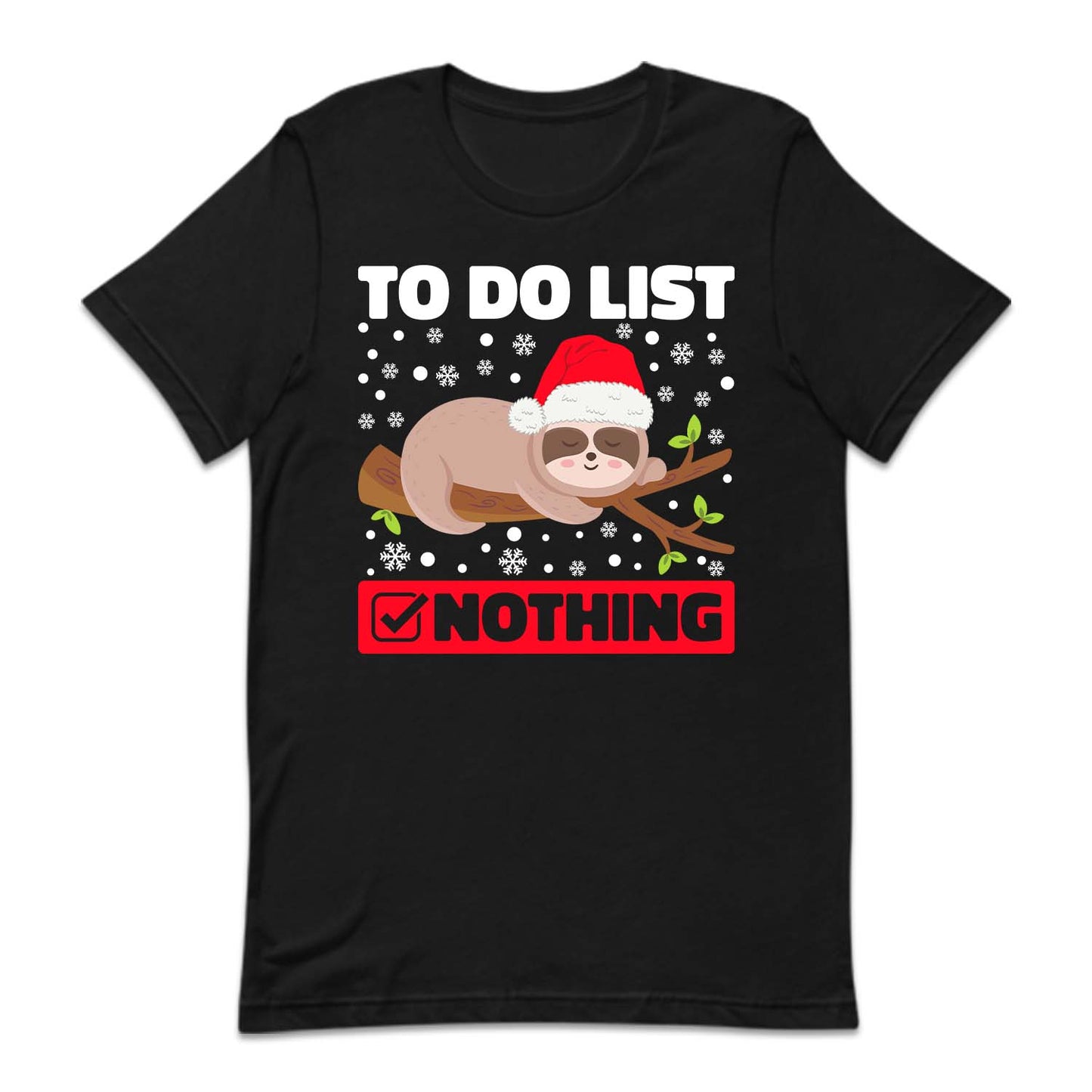 Sloth Christmas To-Do List Nothing Xmas Animal | PRODUCT CODE: STHLCHMNOGH